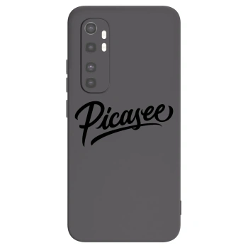 Picasee silikonski črni ovitek za Xiaomi Mi Note 10 Lite - Picasee - old logo - black