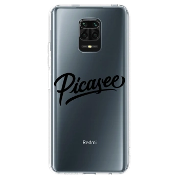 Picasee silikonski prozorni ovitek za Xiaomi Redmi Note 9S - Picasee - old logo - black