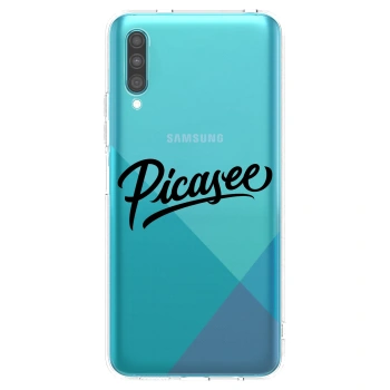 Picasee silikonski prozorni ovitek za Samsung Galaxy A30s A307F - Picasee - old logo - black