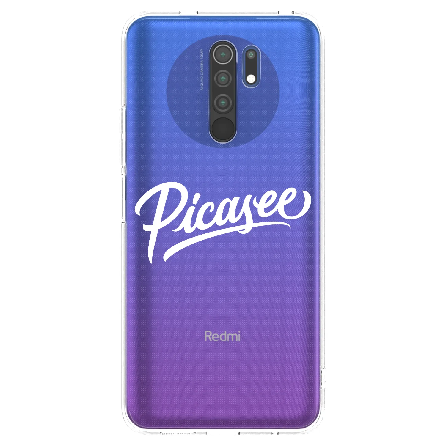 Picasee silikonski prozorni ovitek za Xiaomi Redmi 9 - Picasee - old logo - white