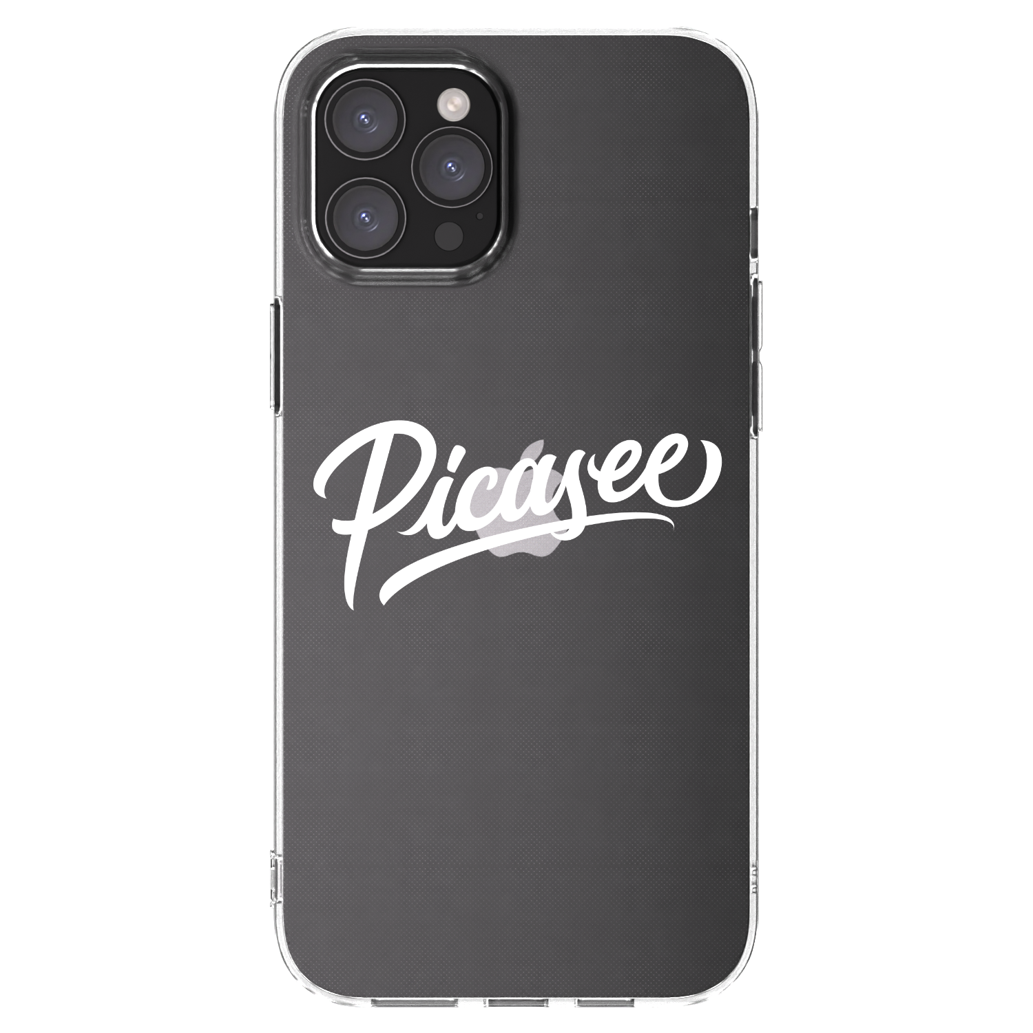 Picasee silikonski prozorni ovitek za Apple iPhone 12 Pro Max - Picasee - old logo - white
