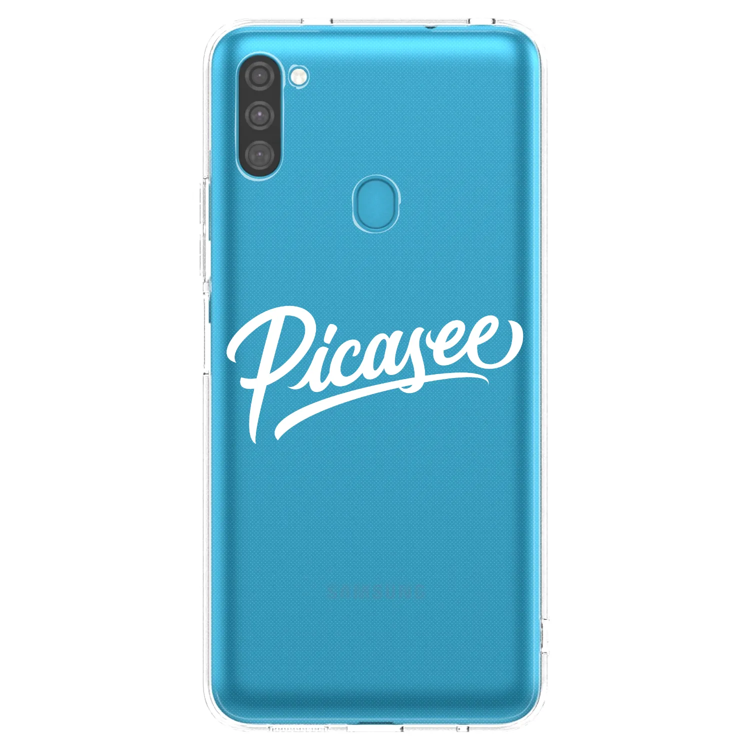 Picasee silikonski prozorni ovitek za Samsung Galaxy M11 - Picasee - old logo - white