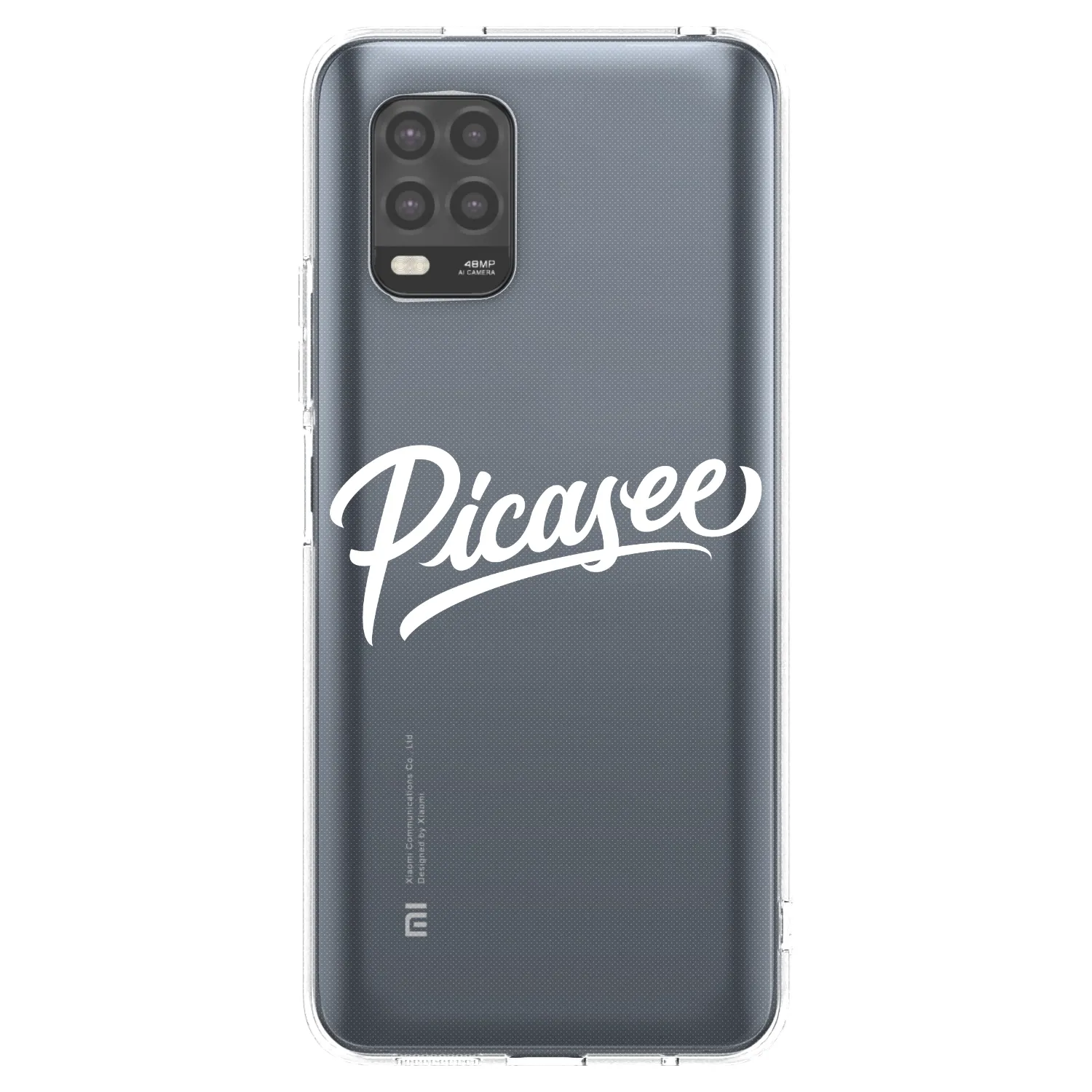 Picasee silikonski prozorni ovitek za Xiaomi Mi 10 Lite - Picasee - old logo - white