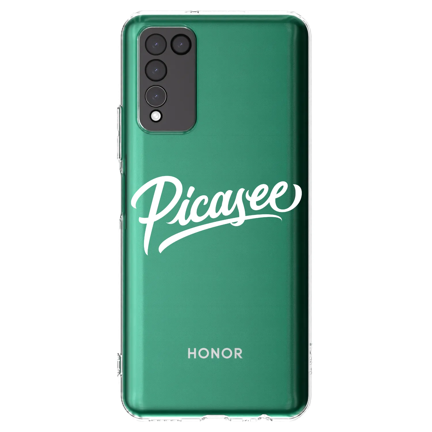Picasee silikonski prozorni ovitek za Honor 10X Lite - Picasee - old logo - white