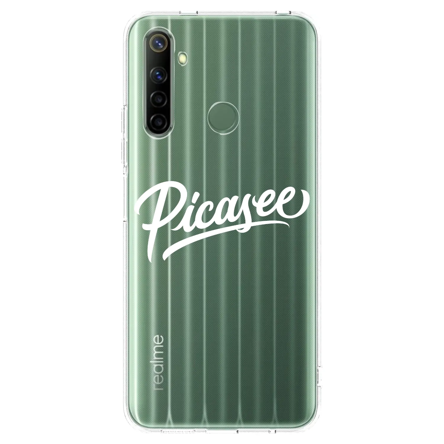 Picasee silikonski prozorni ovitek za Realme 6i - Picasee - old logo - white