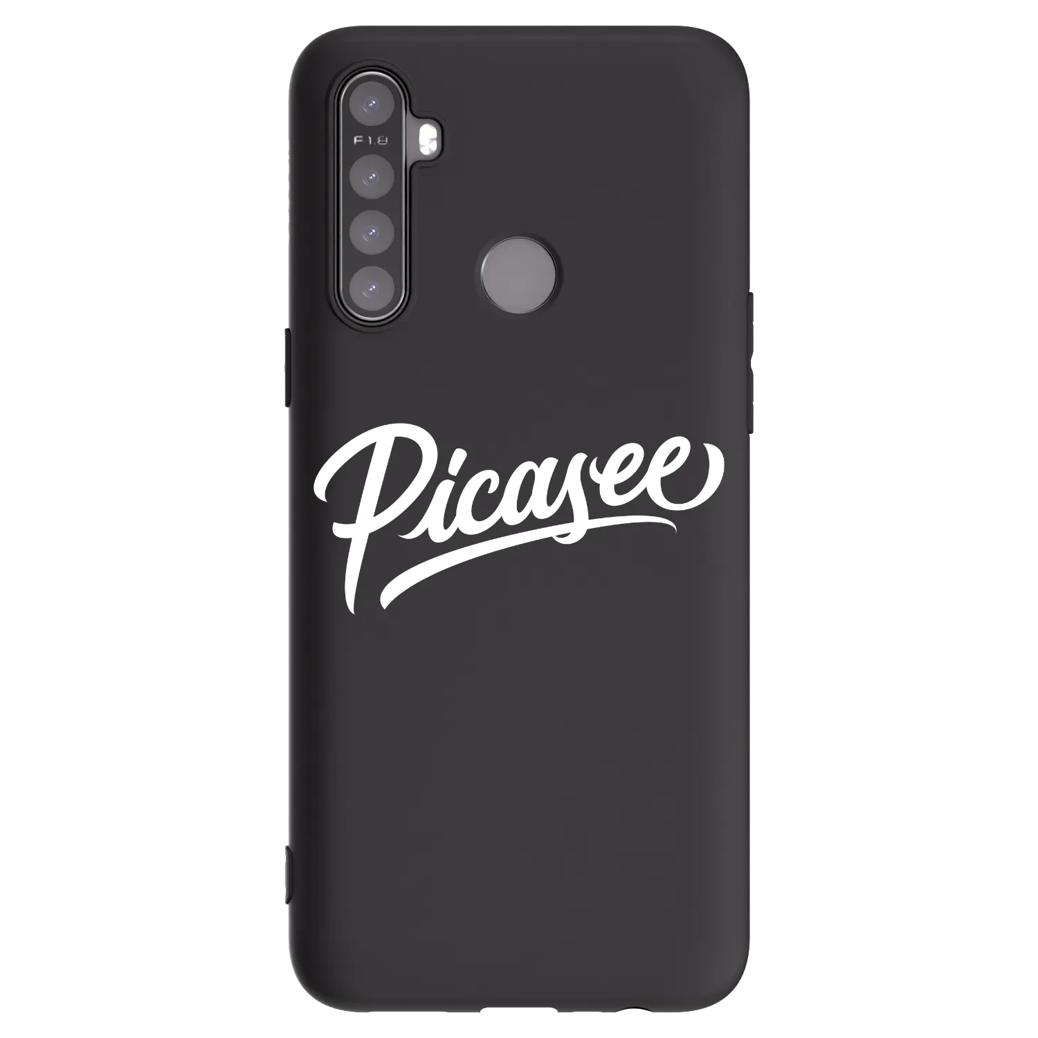 Picasee silikonski črni ovitek za Realme 6i - Picasee - old logo - white