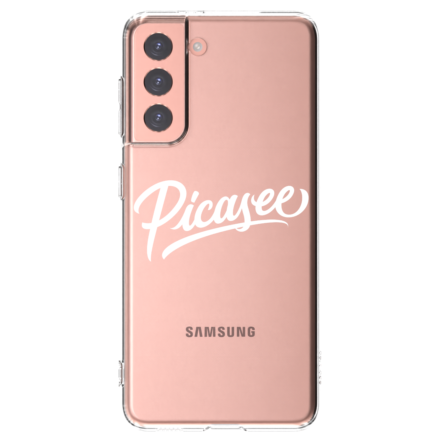 Picasee silikonski prozorni ovitek za Samsung Galaxy S21 5G G991B - Picasee - old logo - white