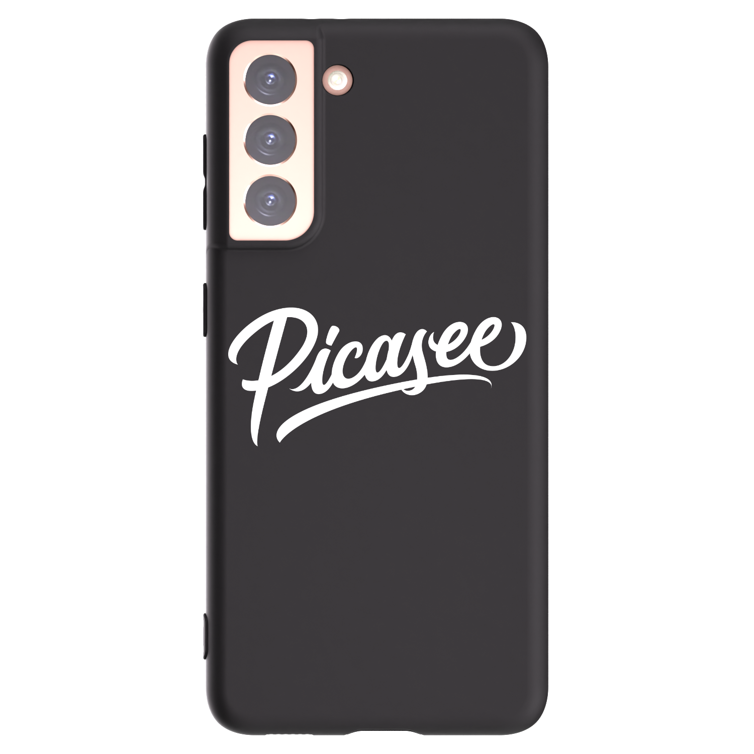 Picasee silikonski črni ovitek za Samsung Galaxy S21 5G G991B - Picasee - old logo - white