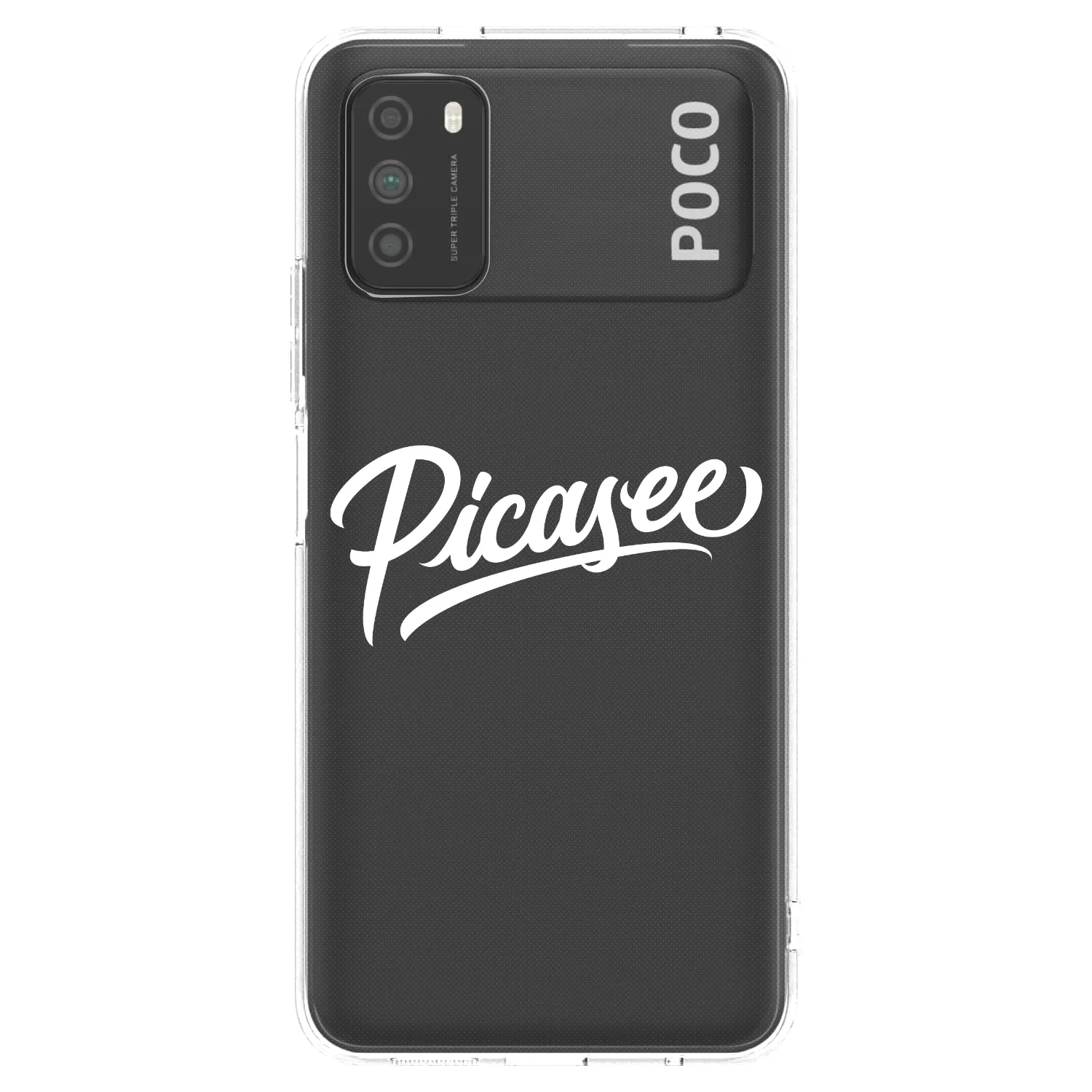 Picasee silikonski prozorni ovitek za Xiaomi Poco M3 - Picasee - old logo - white