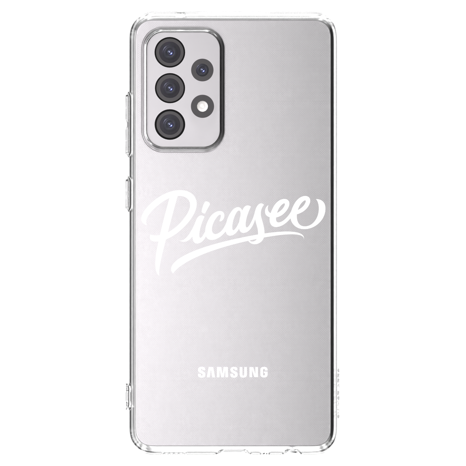 Picasee silikonski prozorni ovitek za Samsung Galaxy A52 5G A525F - Picasee - old logo - white