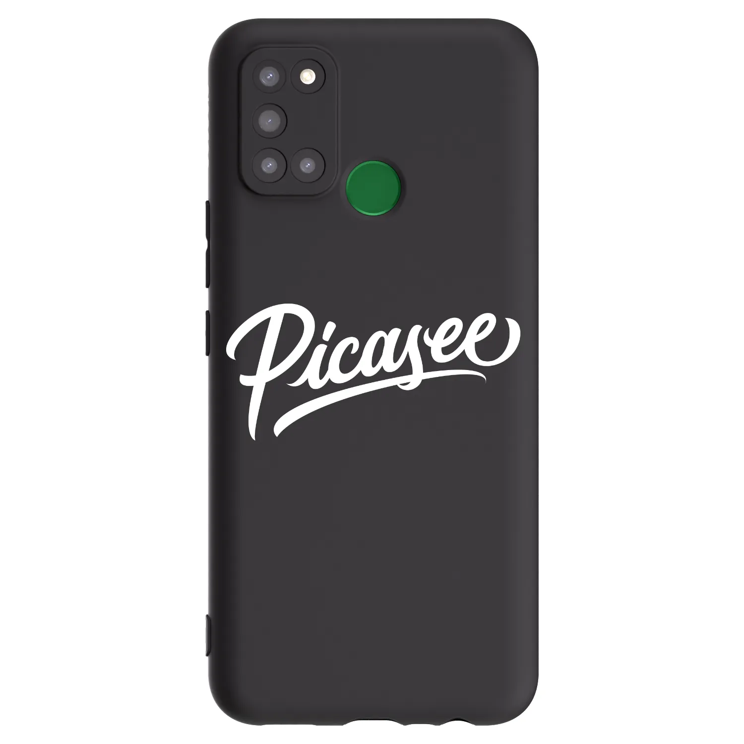 Picasee silikonski črni ovitek za Realme 7i - Picasee - old logo - white