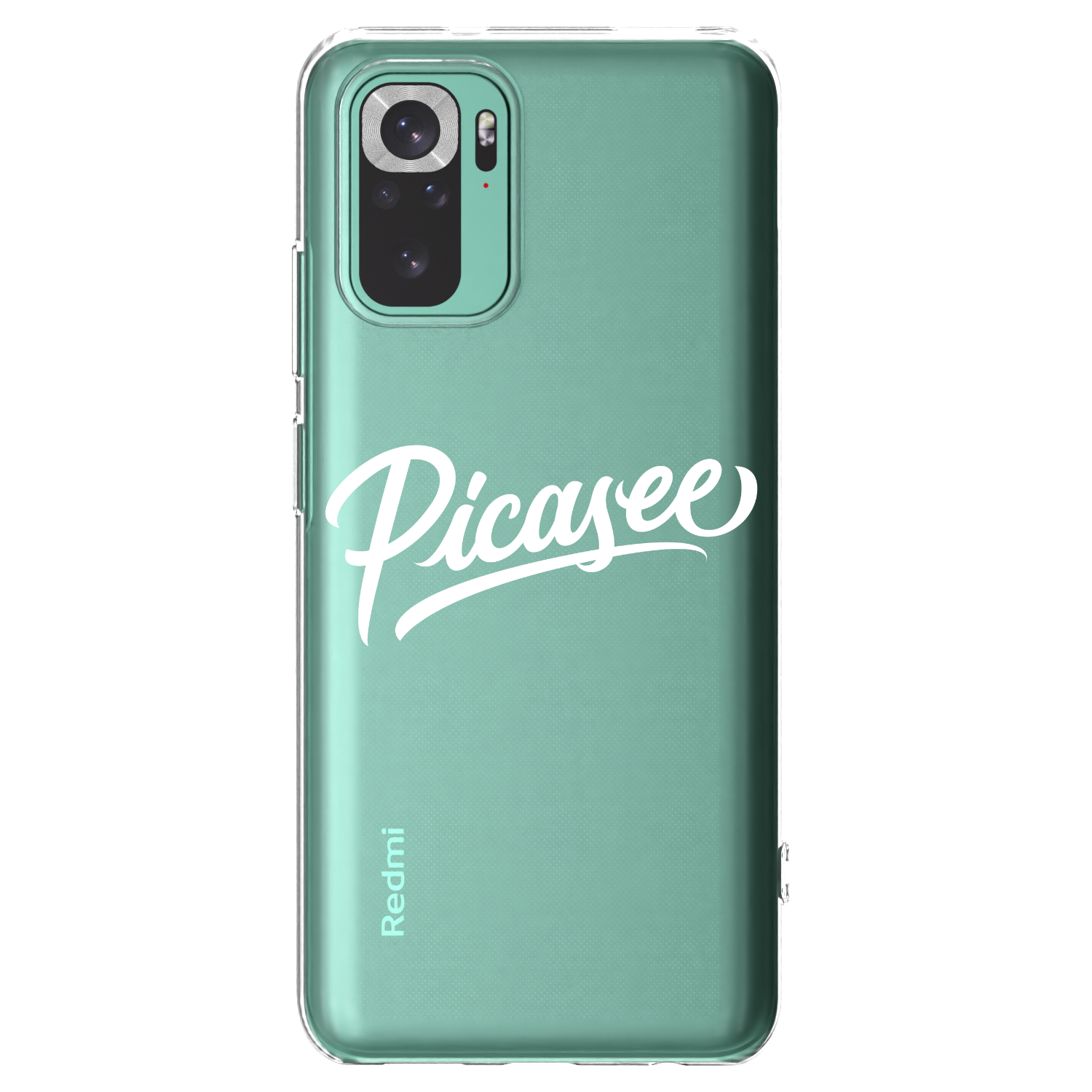 Picasee silikonski prozorni ovitek za Xiaomi Redmi Note 10 Pro - Picasee - old logo - white