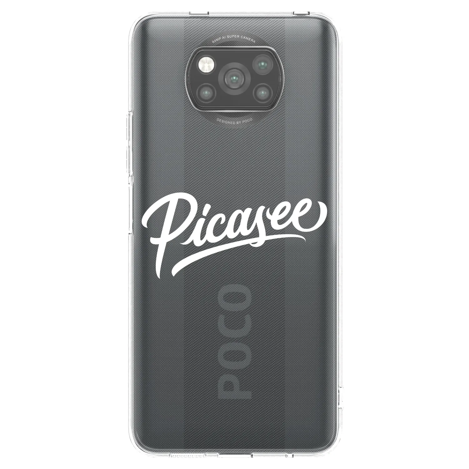 Picasee silikonski črni ovitek za Xiaomi Poco X3 Pro - Picasee - old logo - white