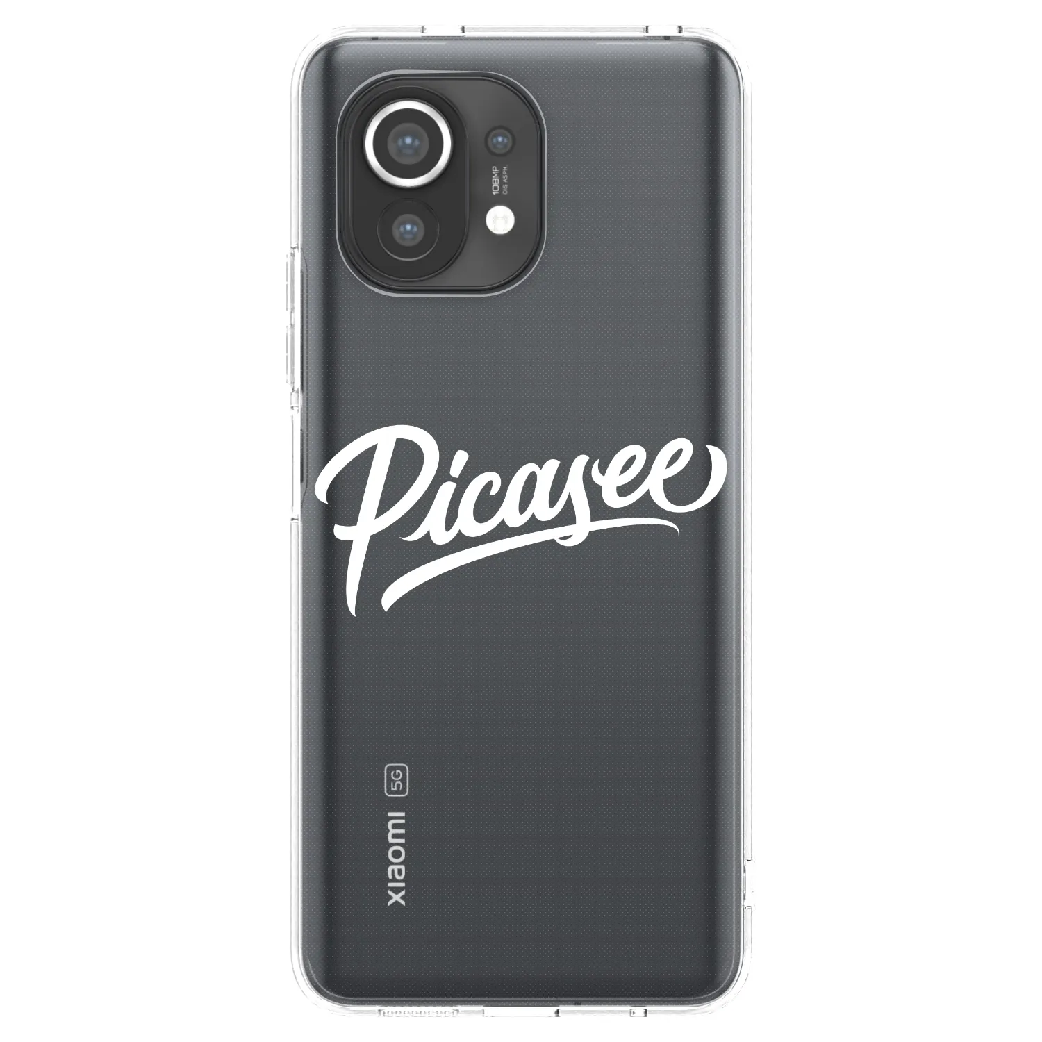 Picasee silikonski prozorni ovitek za Xiaomi Mi 11 - Picasee - old logo - white