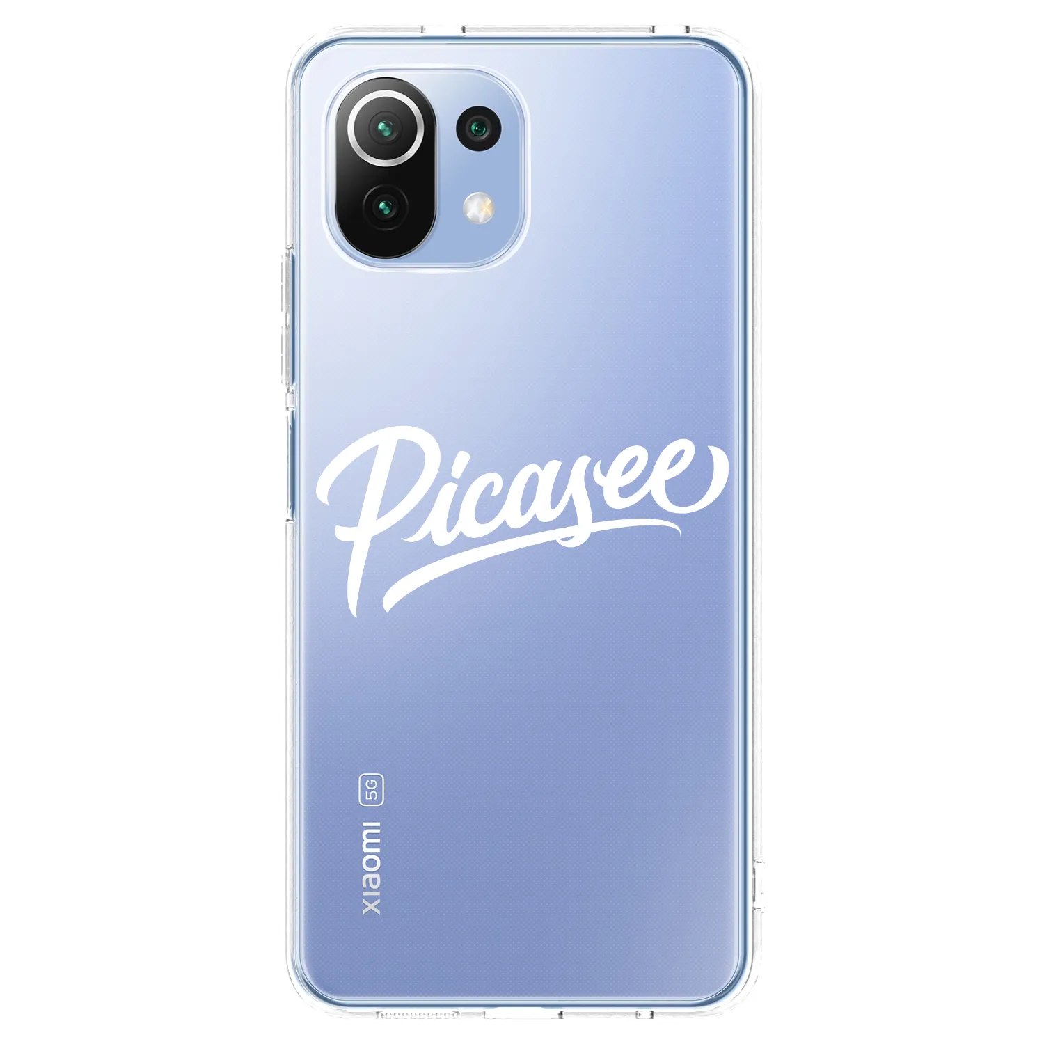 Picasee silikonski prozorni ovitek za Xiaomi Mi 11 Lite - Picasee - old logo - white