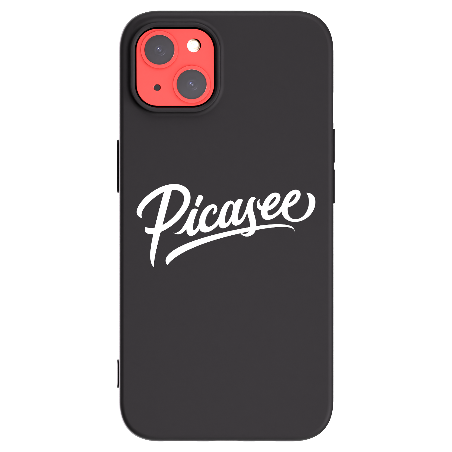 Picasee silikonski črni ovitek za Apple iPhone 13 - Picasee - old logo - white