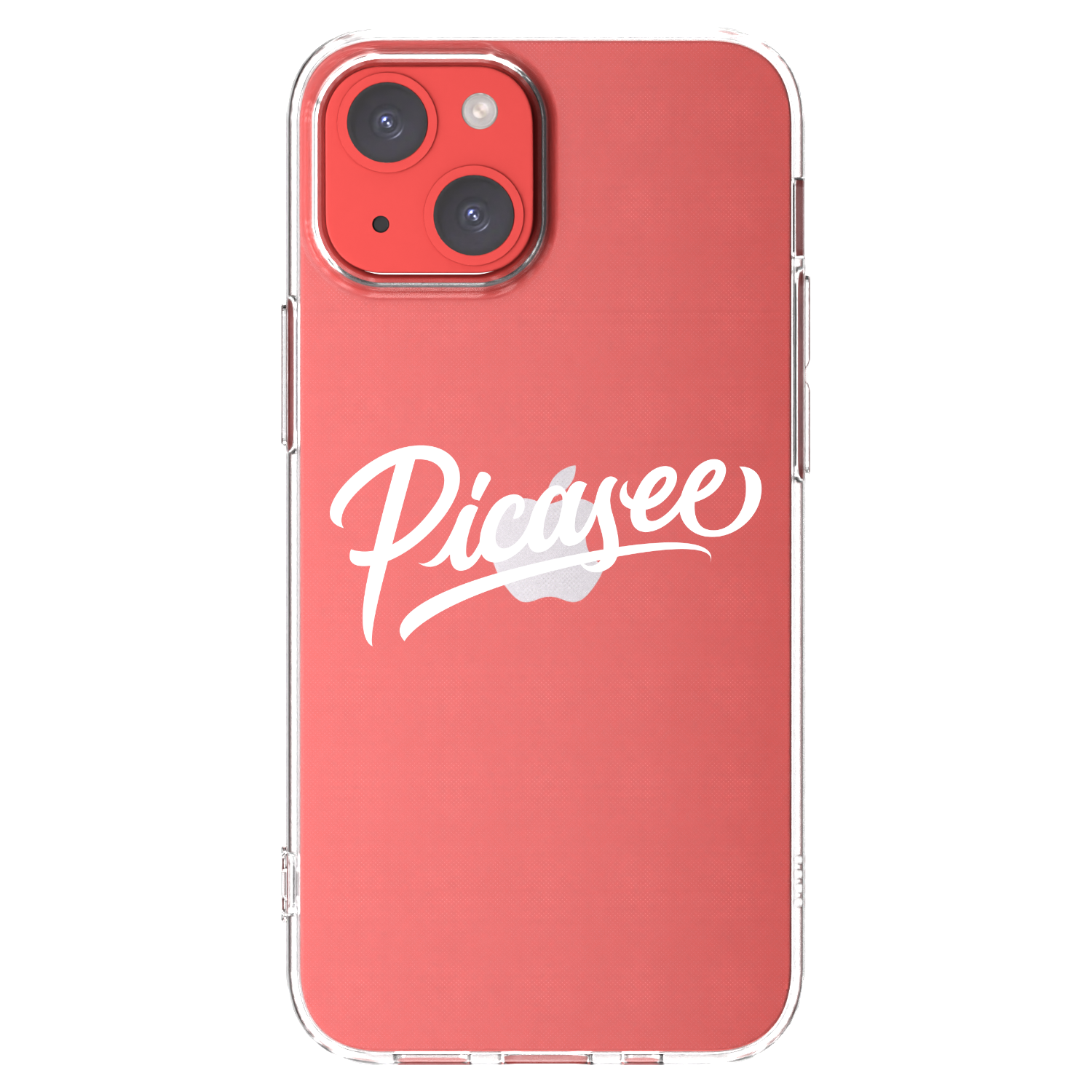 Picasee silikonski prozorni ovitek za Apple iPhone 13 mini - Picasee - old logo - white