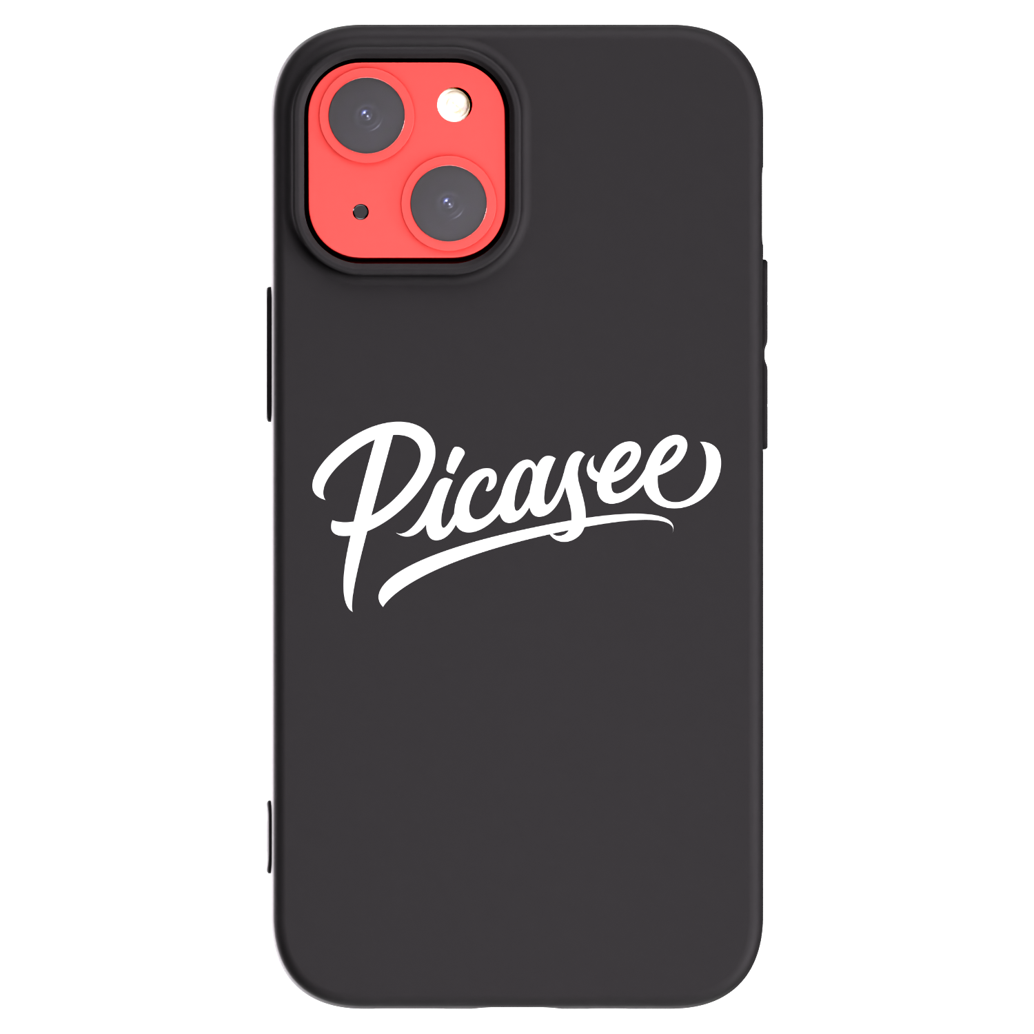 Picasee silikonski črni ovitek za Apple iPhone 13 mini - Picasee - old logo - white