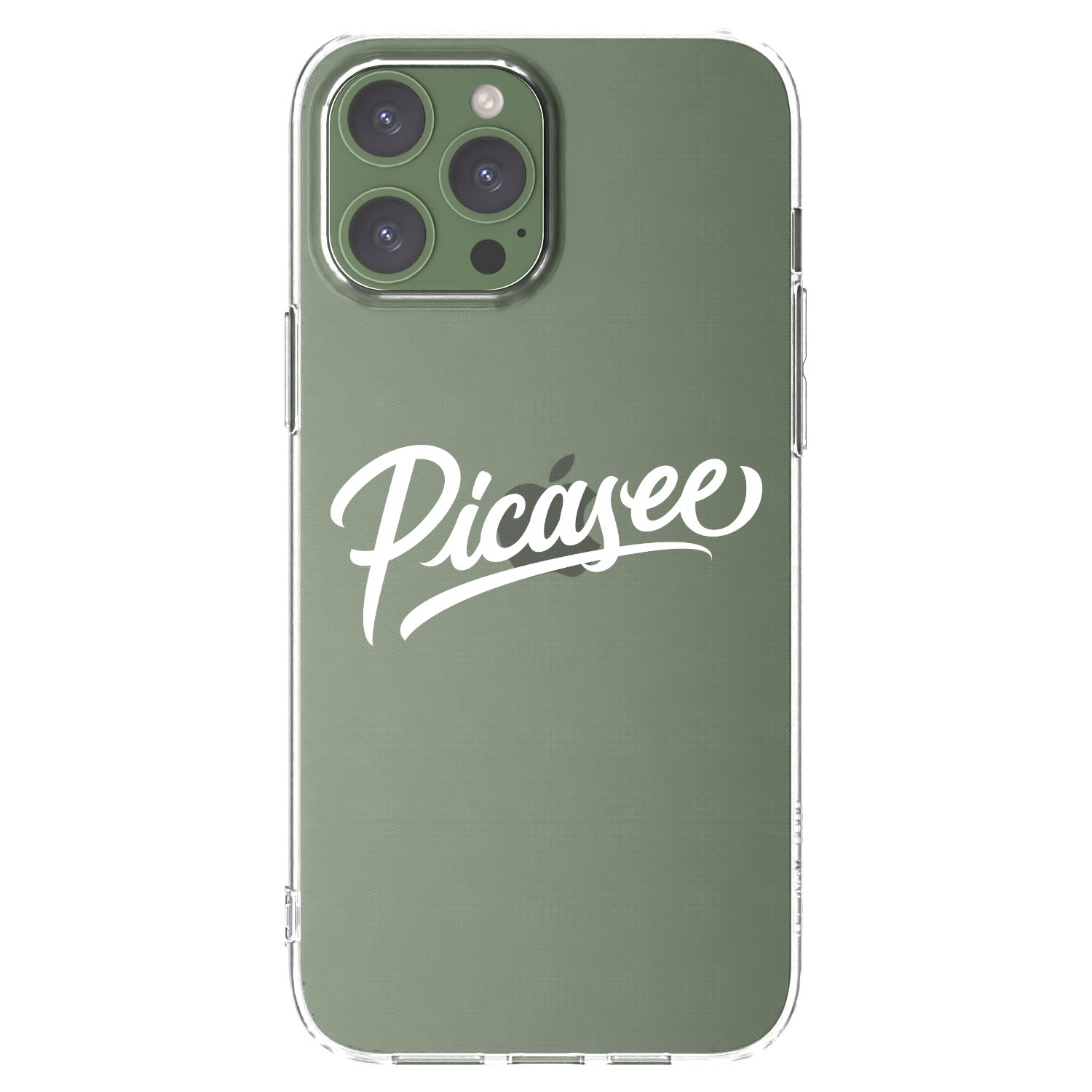 Picasee silikonski prozorni ovitek za Apple iPhone 13 Pro Max - Picasee - old logo - white