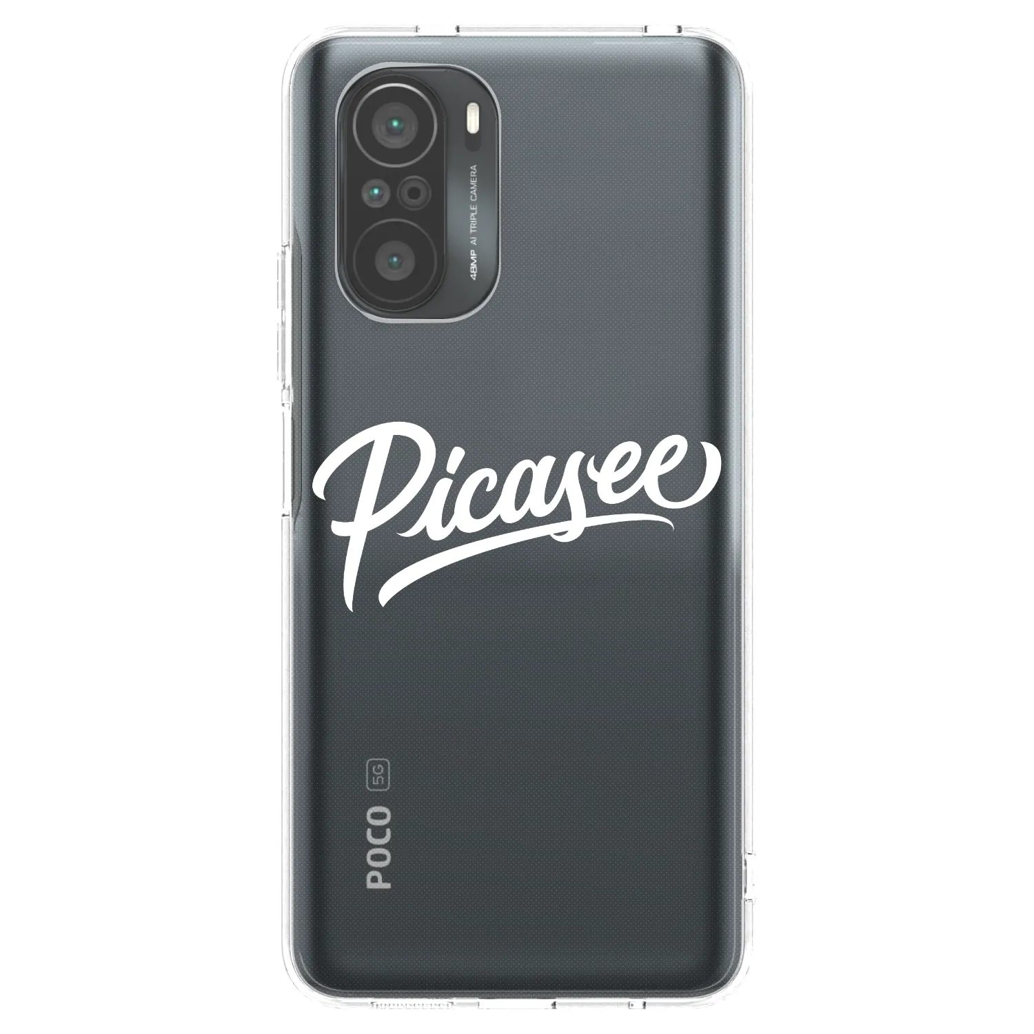 Picasee silikonski prozorni ovitek za Xiaomi Poco F3 - Picasee - old logo - white