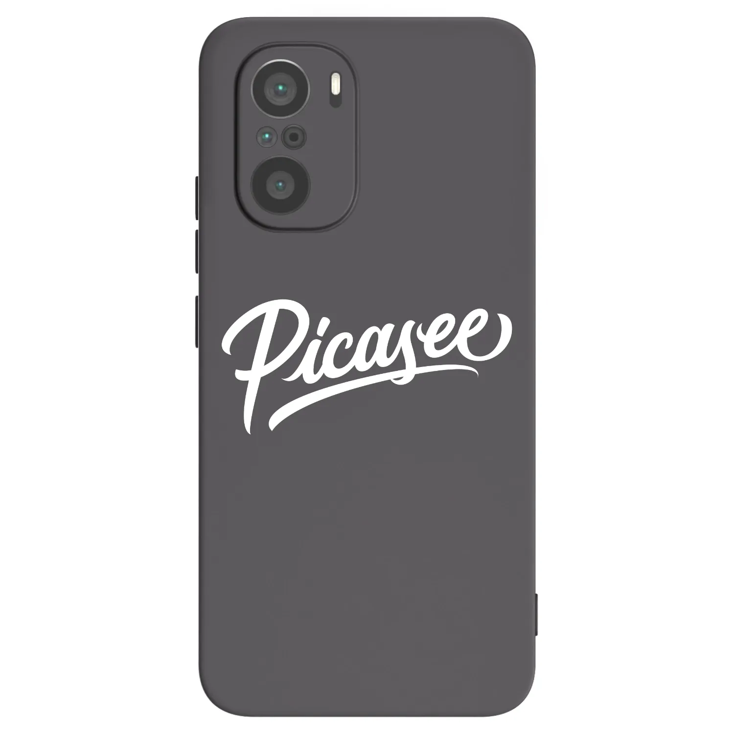 Picasee silikonski črni ovitek za Xiaomi Poco F3 - Picasee - old logo - white