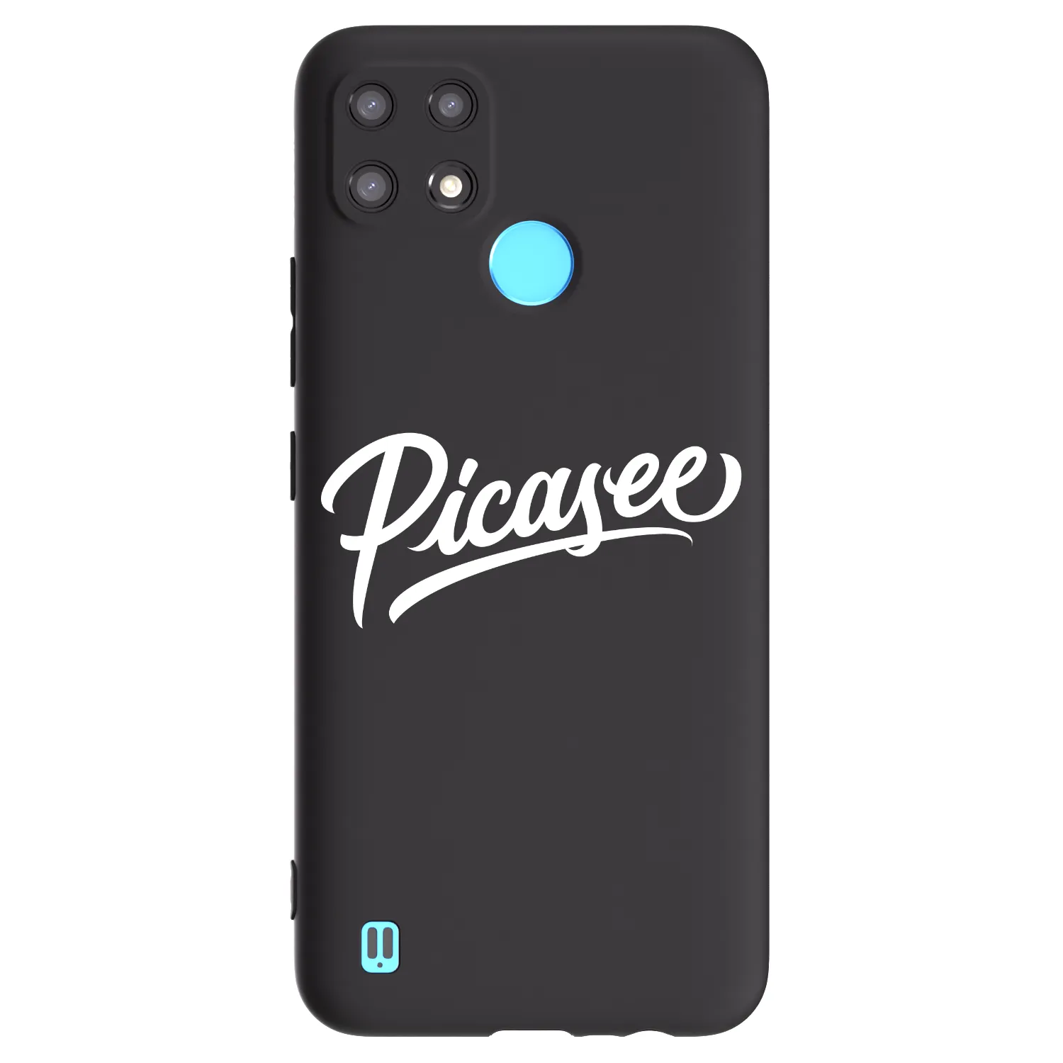Picasee silikonski črni ovitek za Realme C21 - Picasee - old logo - white