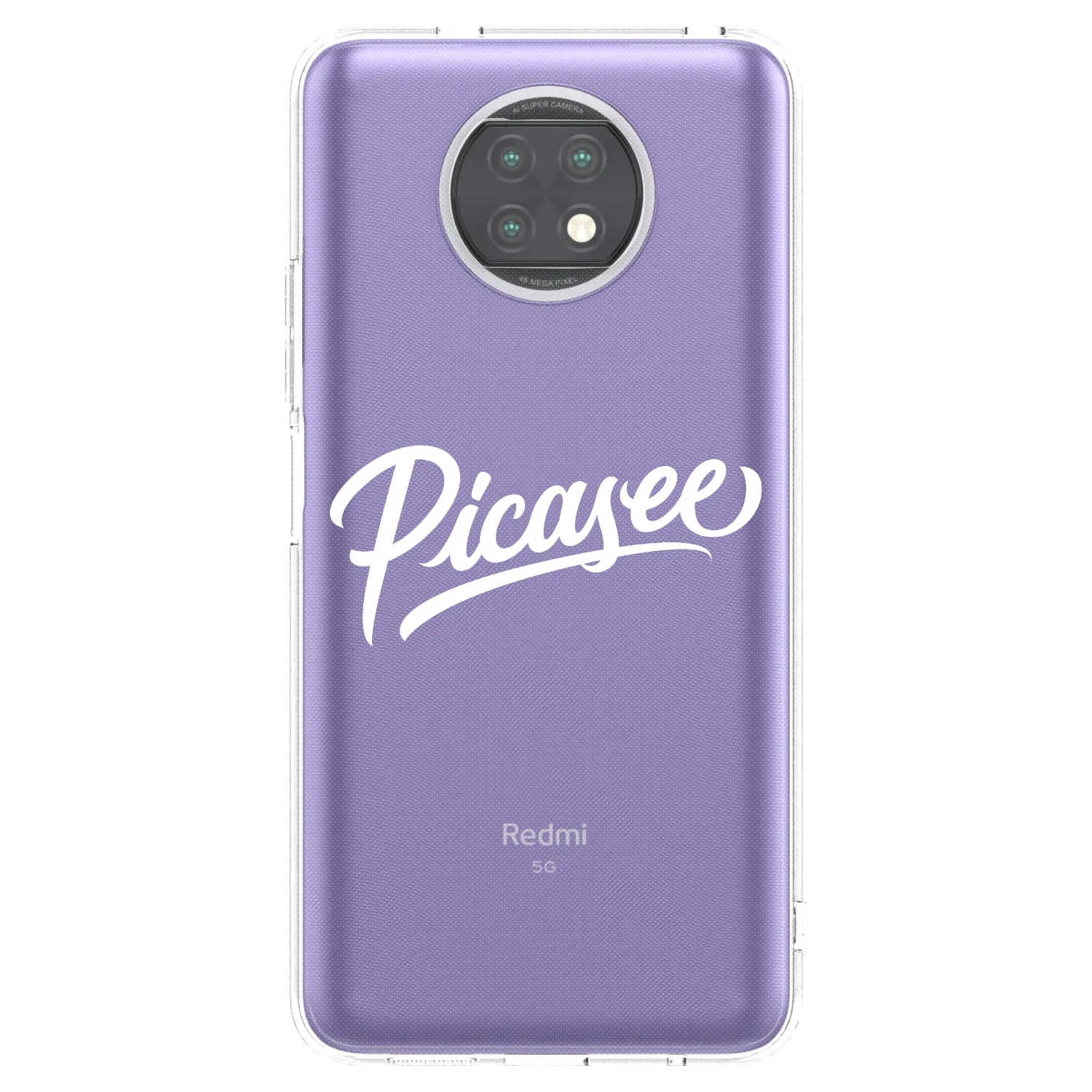 Picasee silikonski prozorni ovitek za Xiaomi Redmi Note 9T - Picasee - old logo - white