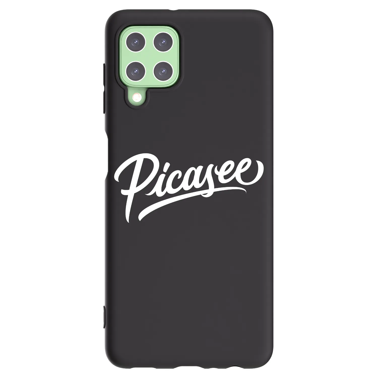 Picasee silikonski črni ovitek za Samsung Galaxy A22 A225F 4G - Picasee - old logo - white