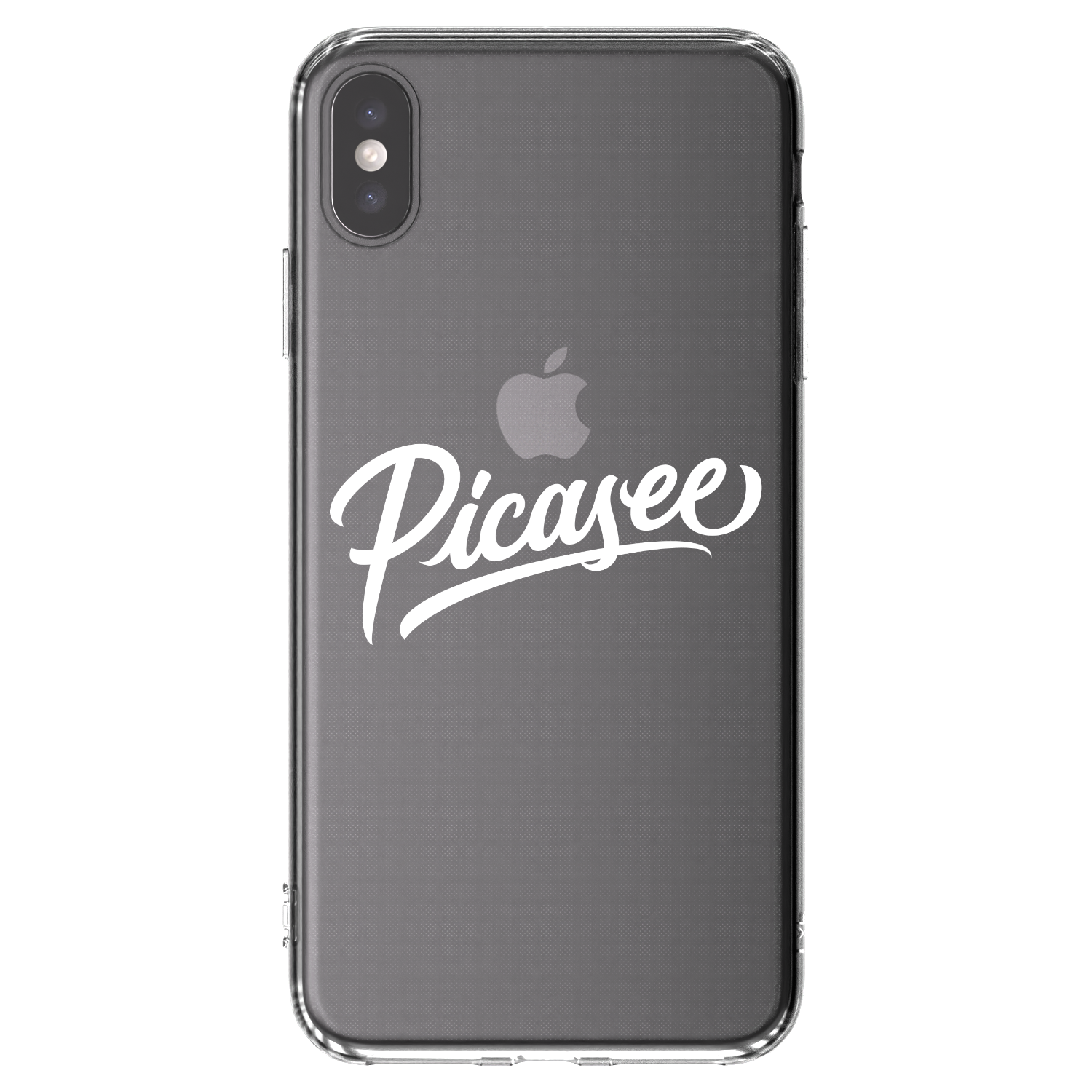 Picasee silikonski prozorni ovitek za Apple iPhone XS Max - Picasee - old logo - white