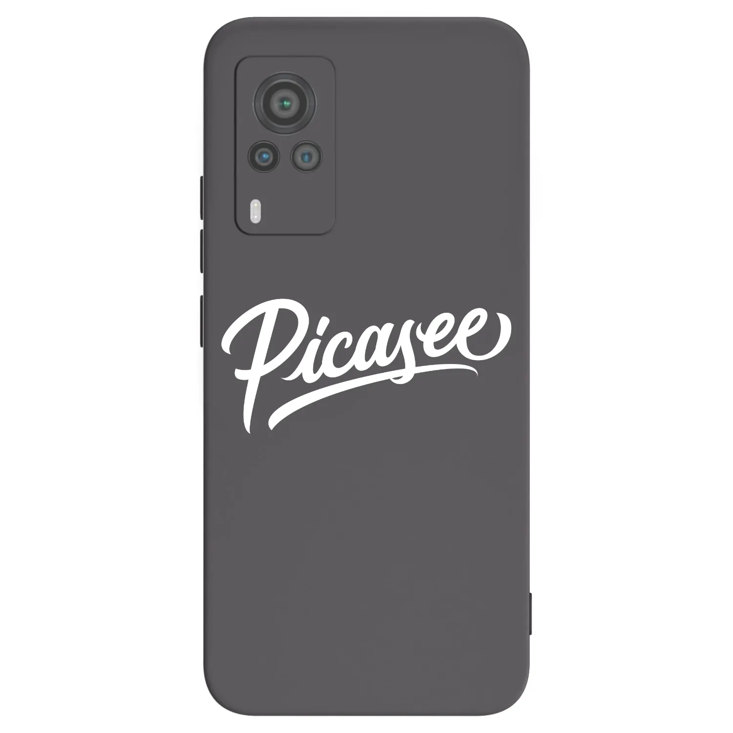 Picasee silikonski črni ovitek za Vivo X60 Pro 5G - Picasee - old logo - white