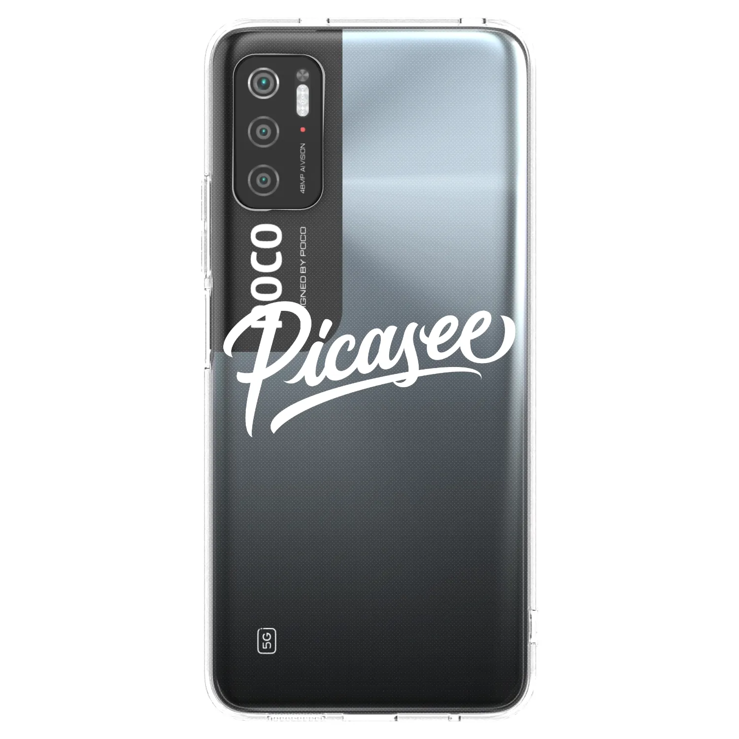 Picasee silikonski prozorni ovitek za Xiaomi Poco M3 Pro 5G - Picasee - old logo - white