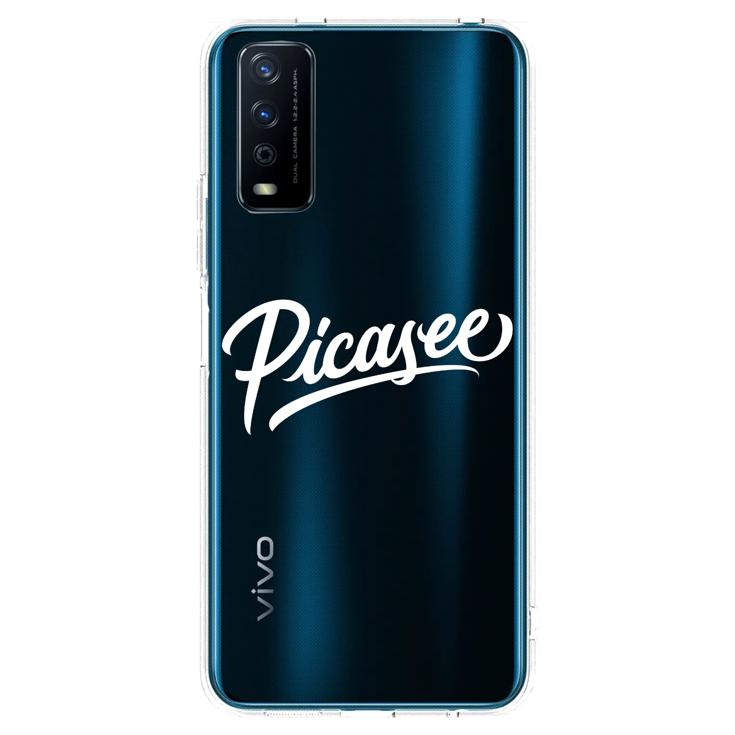 Picasee silikonski prozorni ovitek za Vivo Y11s - Picasee - old logo - white