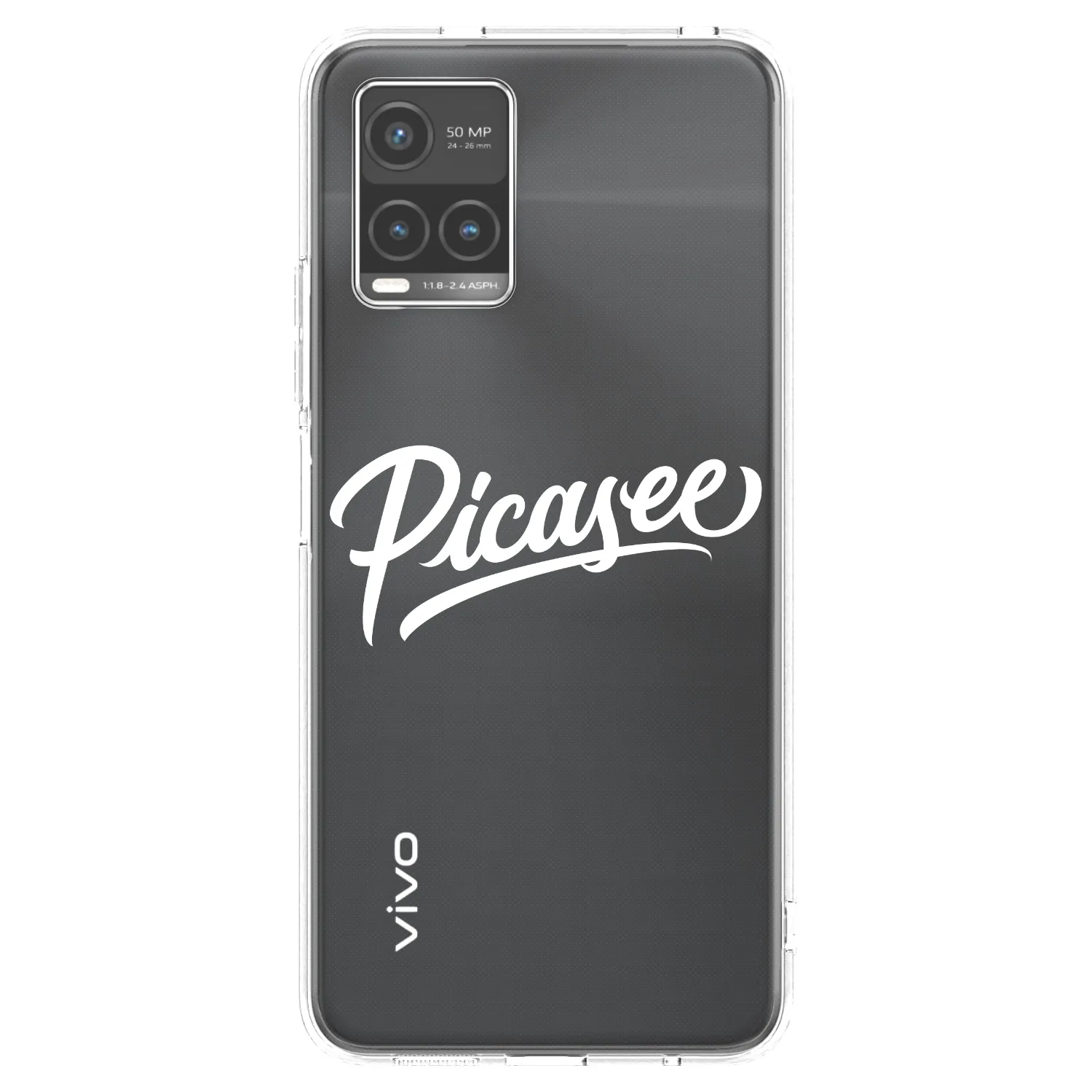 Picasee silikonski prozorni ovitek za Vivo Y33s - Picasee - old logo - white