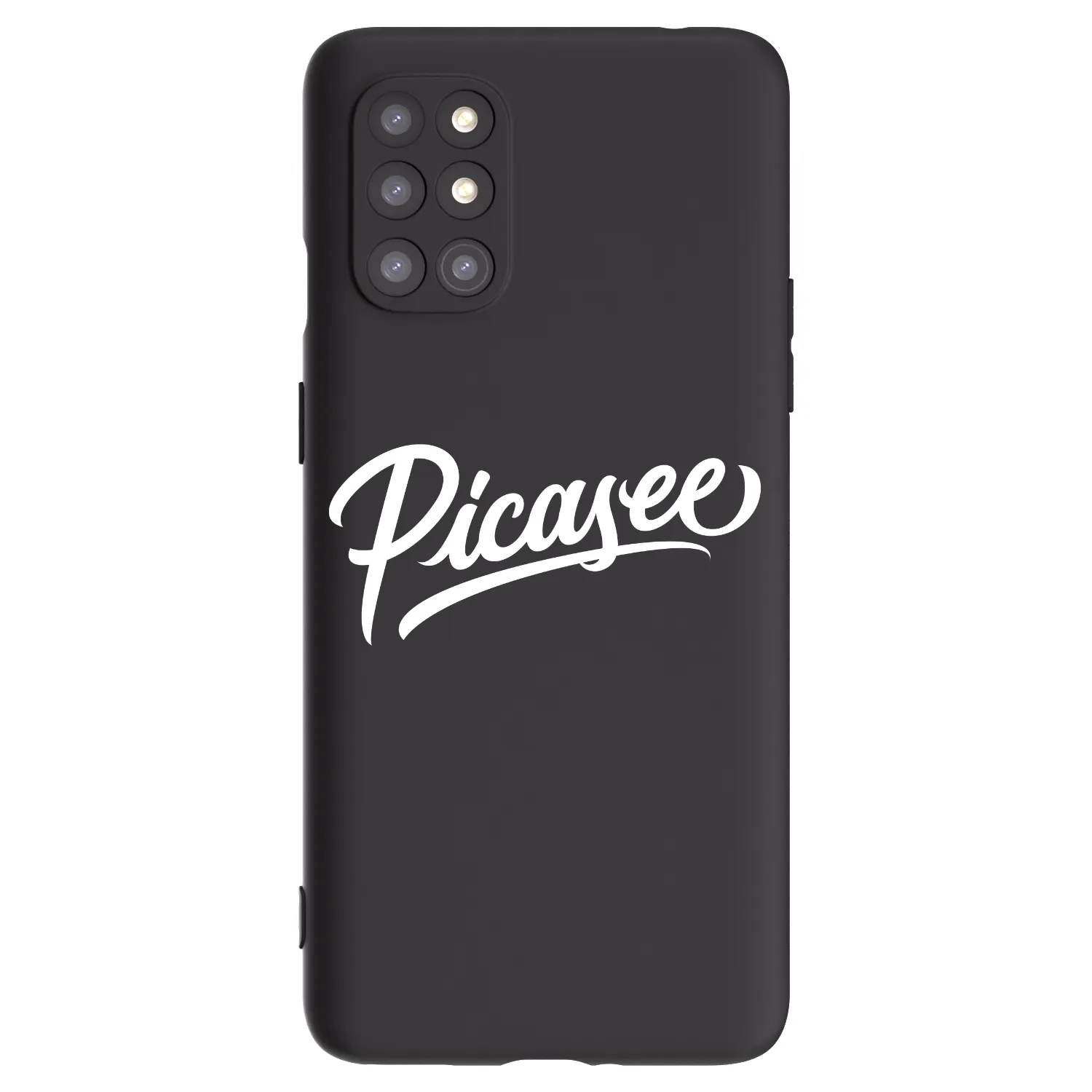 Picasee silikonski črni ovitek za OnePlus 8T - Picasee - old logo - white