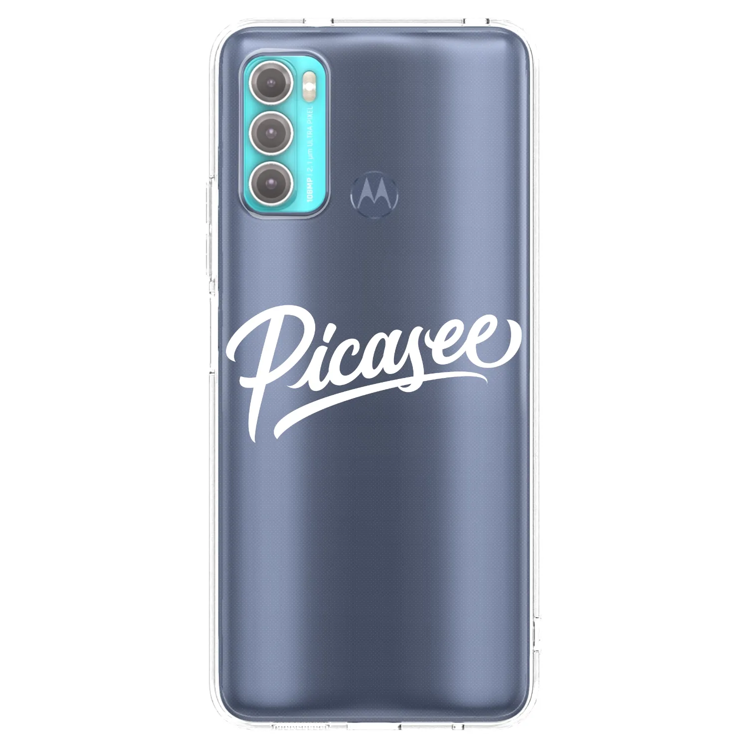Picasee silikonski prozorni ovitek za Motorola Moto G60 - Picasee - old logo - white