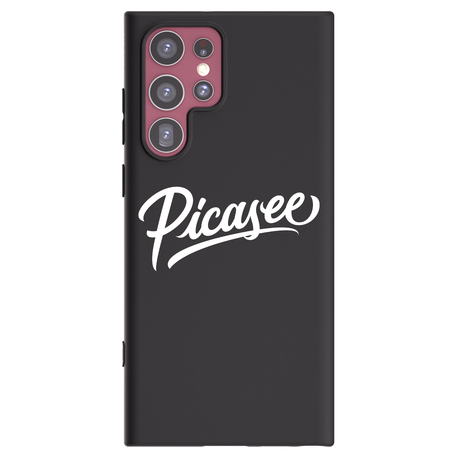 Picasee silikonski črni ovitek za Samsung Galaxy S22 Ultra 5G - Picasee - old logo - white