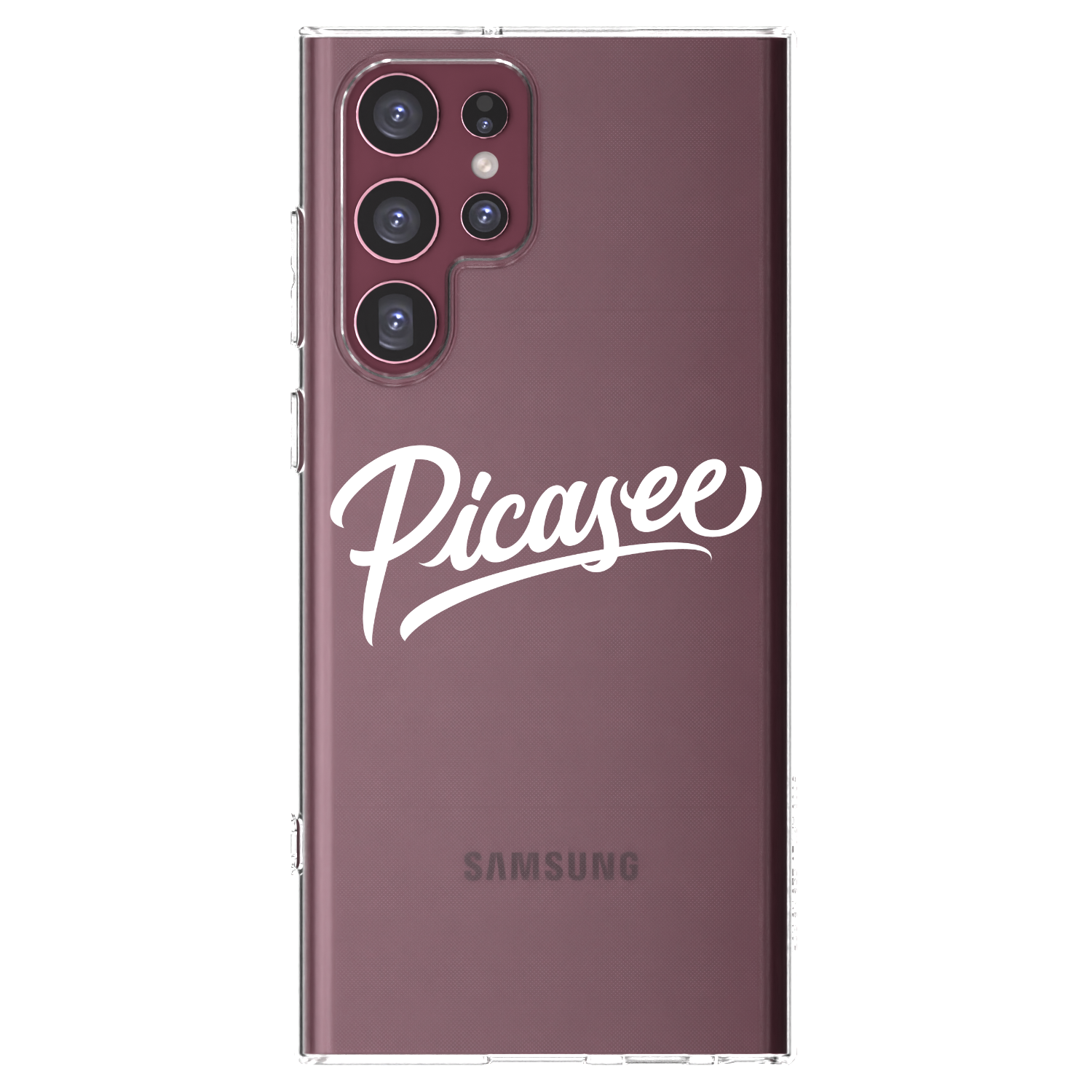 Picasee silikonski prozorni ovitek za Samsung Galaxy S22 Ultra 5G - Picasee - old logo - white