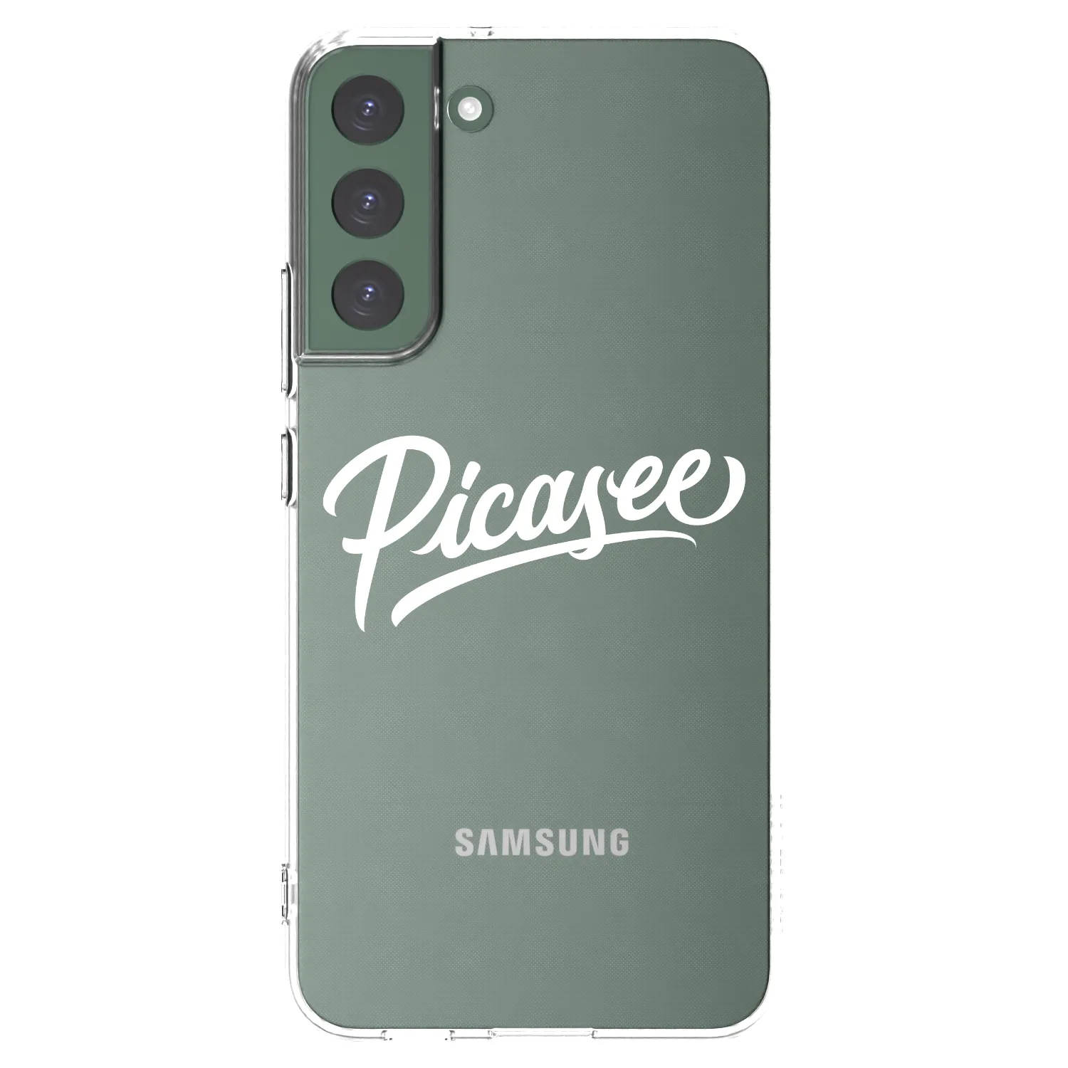 Picasee silikonski prozorni ovitek za Samsung Galaxy S22+ 5G - Picasee - old logo - white