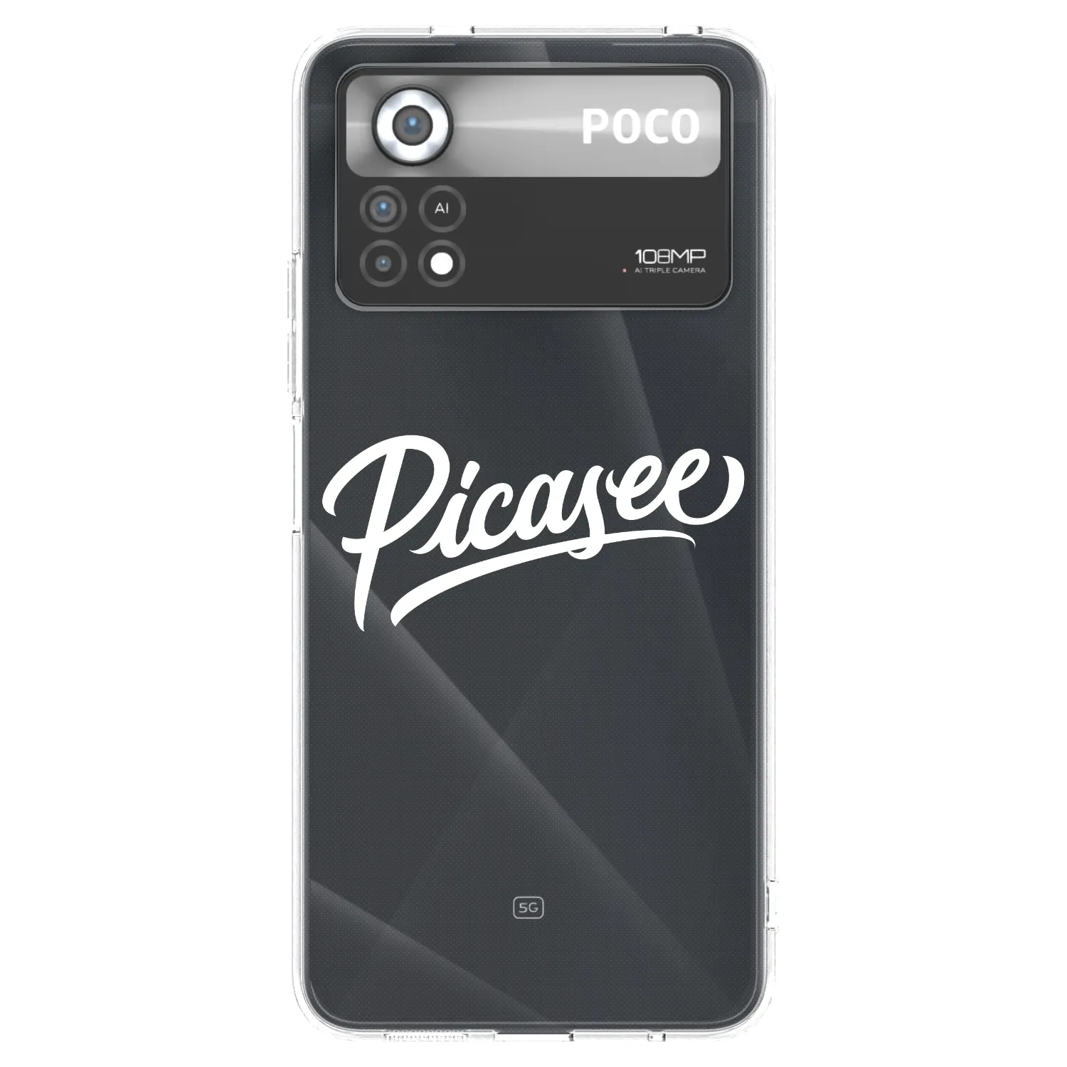 Picasee silikonski prozorni ovitek za Xiaomi Poco X4 Pro 5G - Picasee - old logo - white