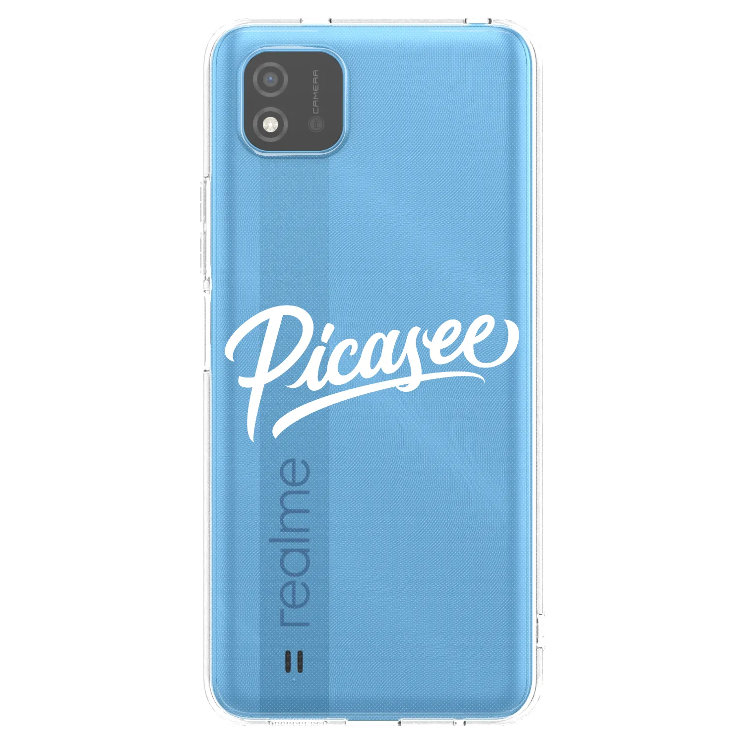Picasee silikonski prozorni ovitek za Realme C11 (2021) - Picasee - old logo - white