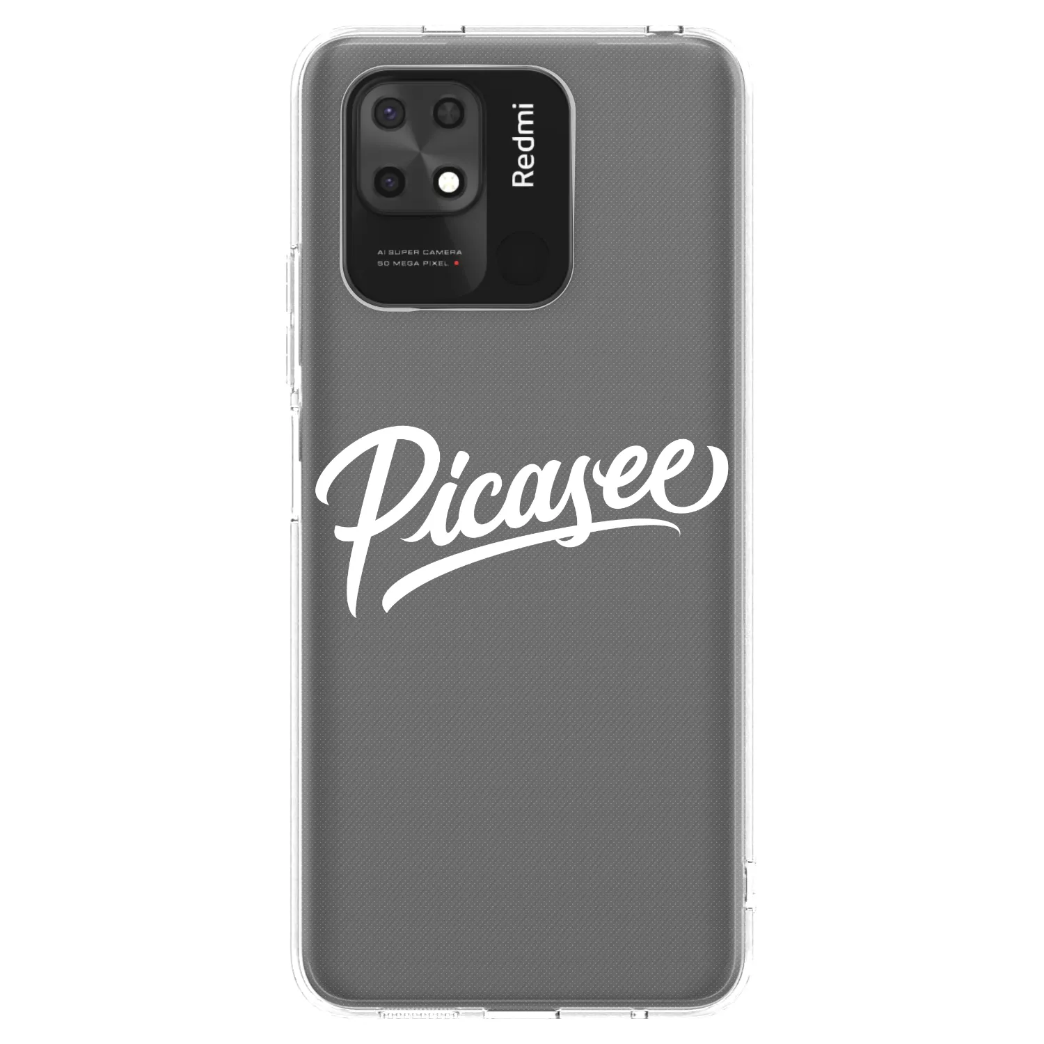Picasee silikonski prozorni ovitek za Xiaomi Redmi 10C - Picasee - old logo - white