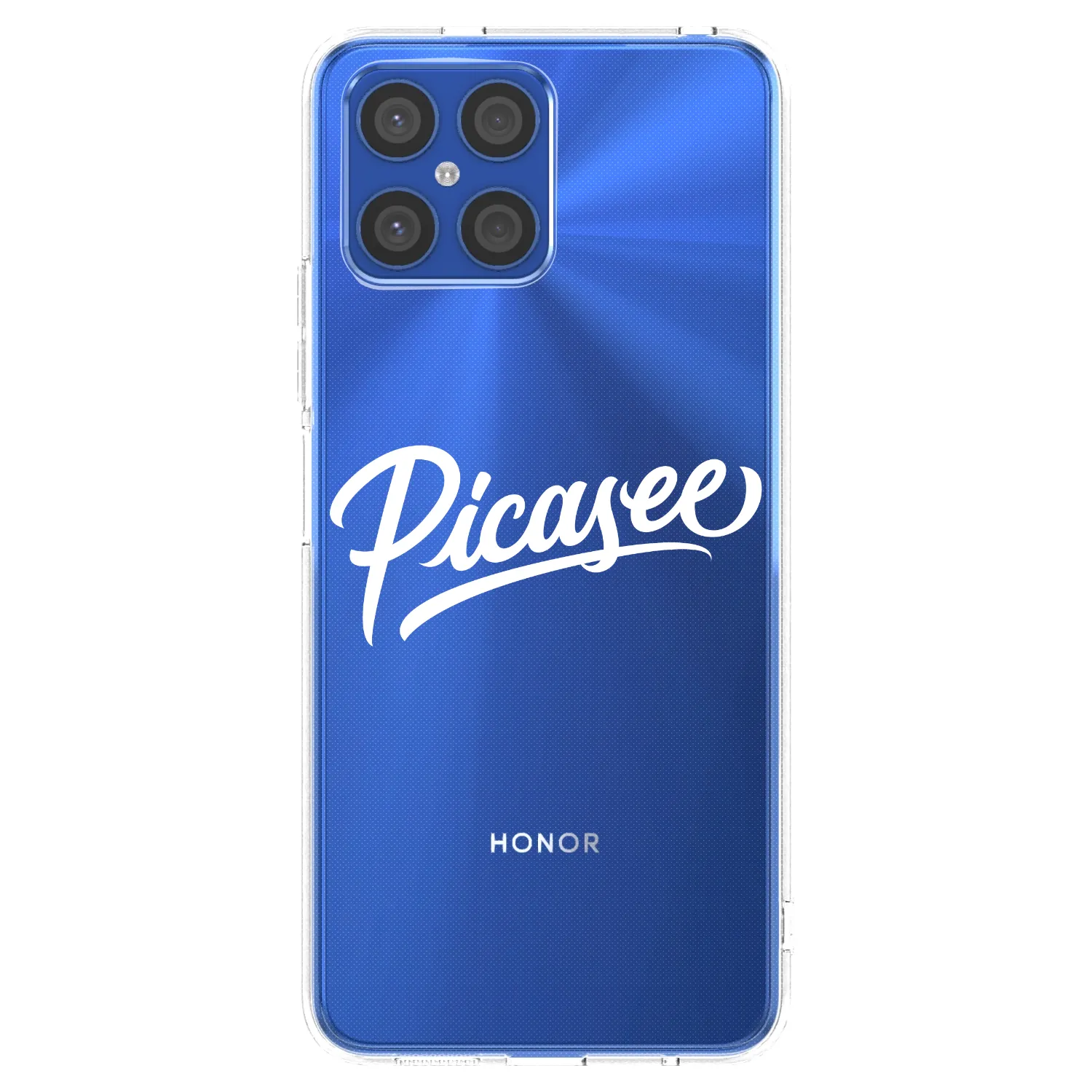 Picasee silikonski prozorni ovitek za Honor X8 4G - Picasee - old logo - white