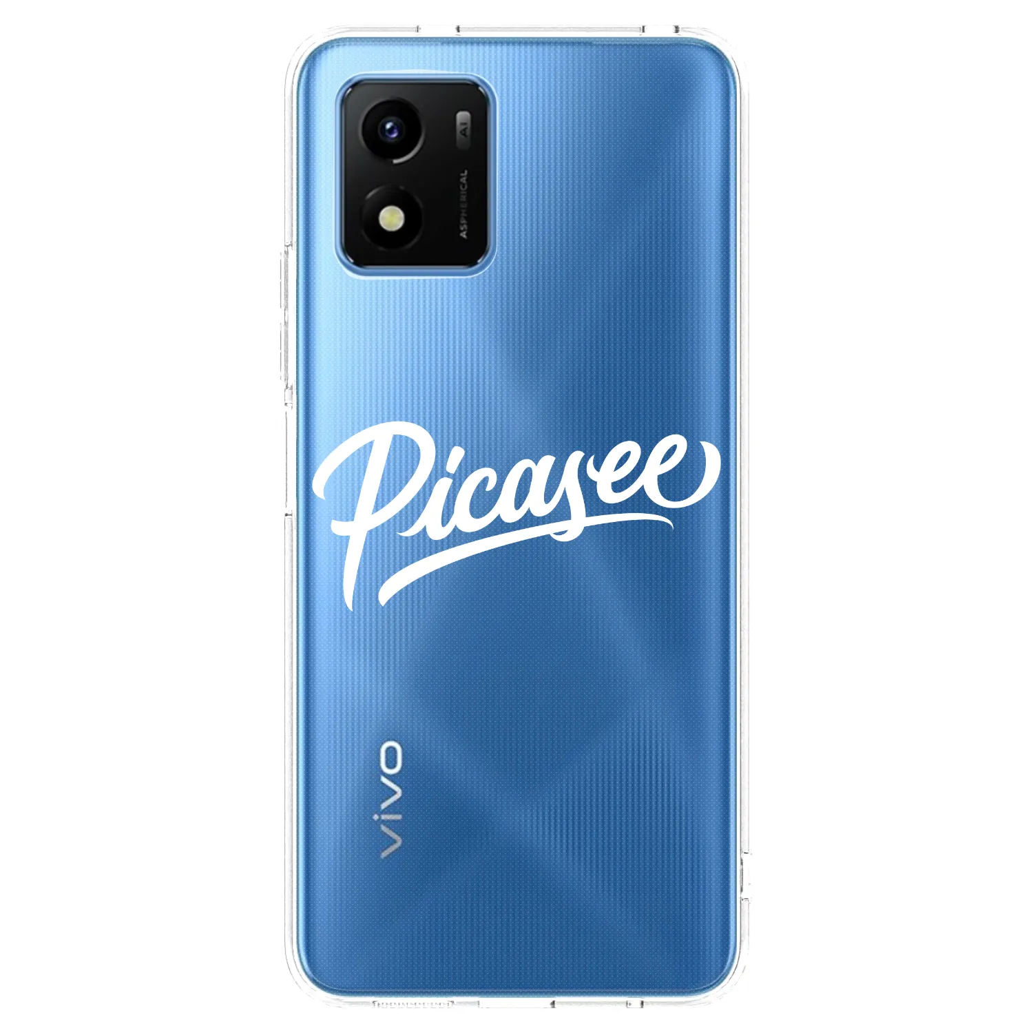 Picasee silikonski prozorni ovitek za Vivo Y01 - Picasee - old logo - white
