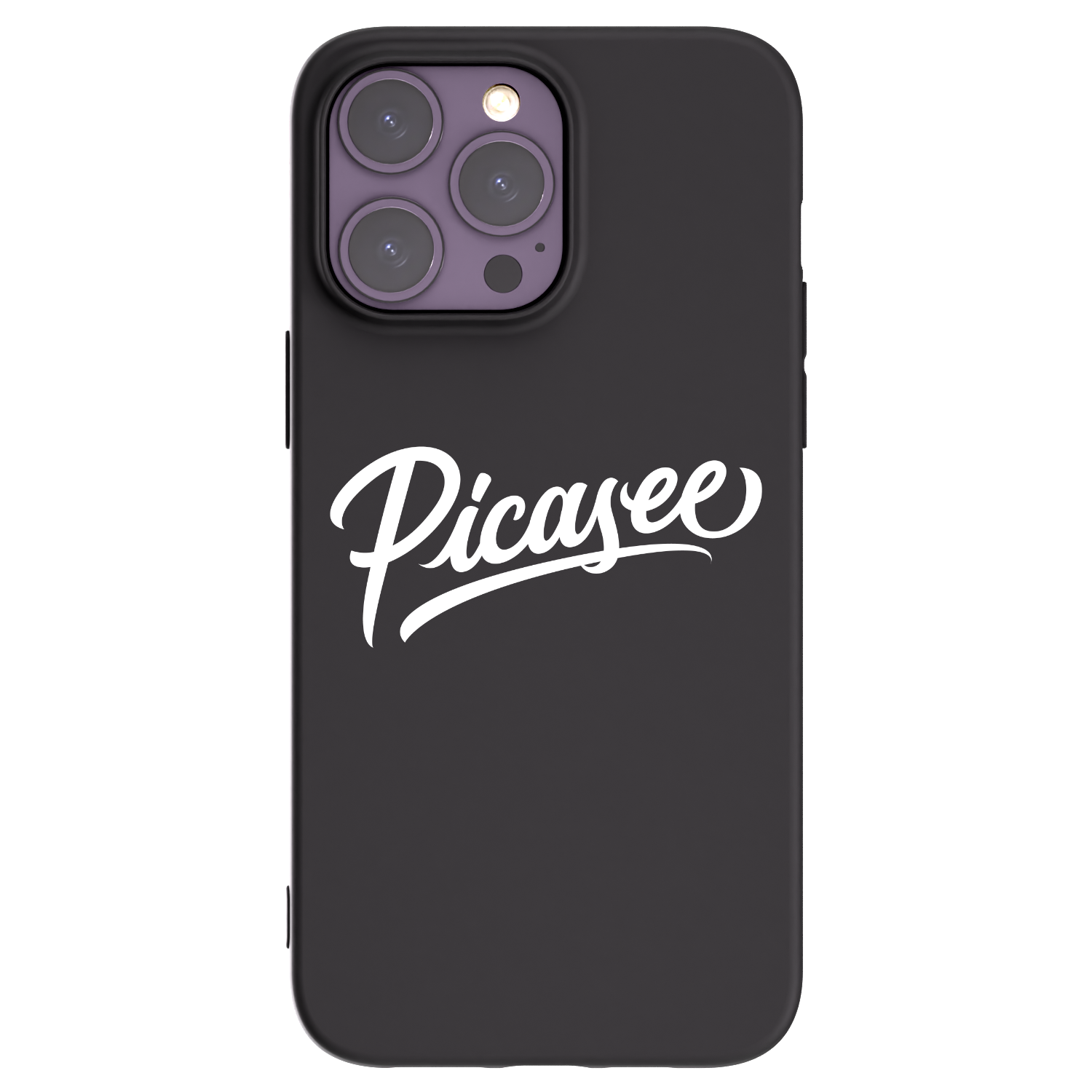 Picasee silikonski črni ovitek za Apple iPhone 14 Pro Max - Picasee - old logo - white