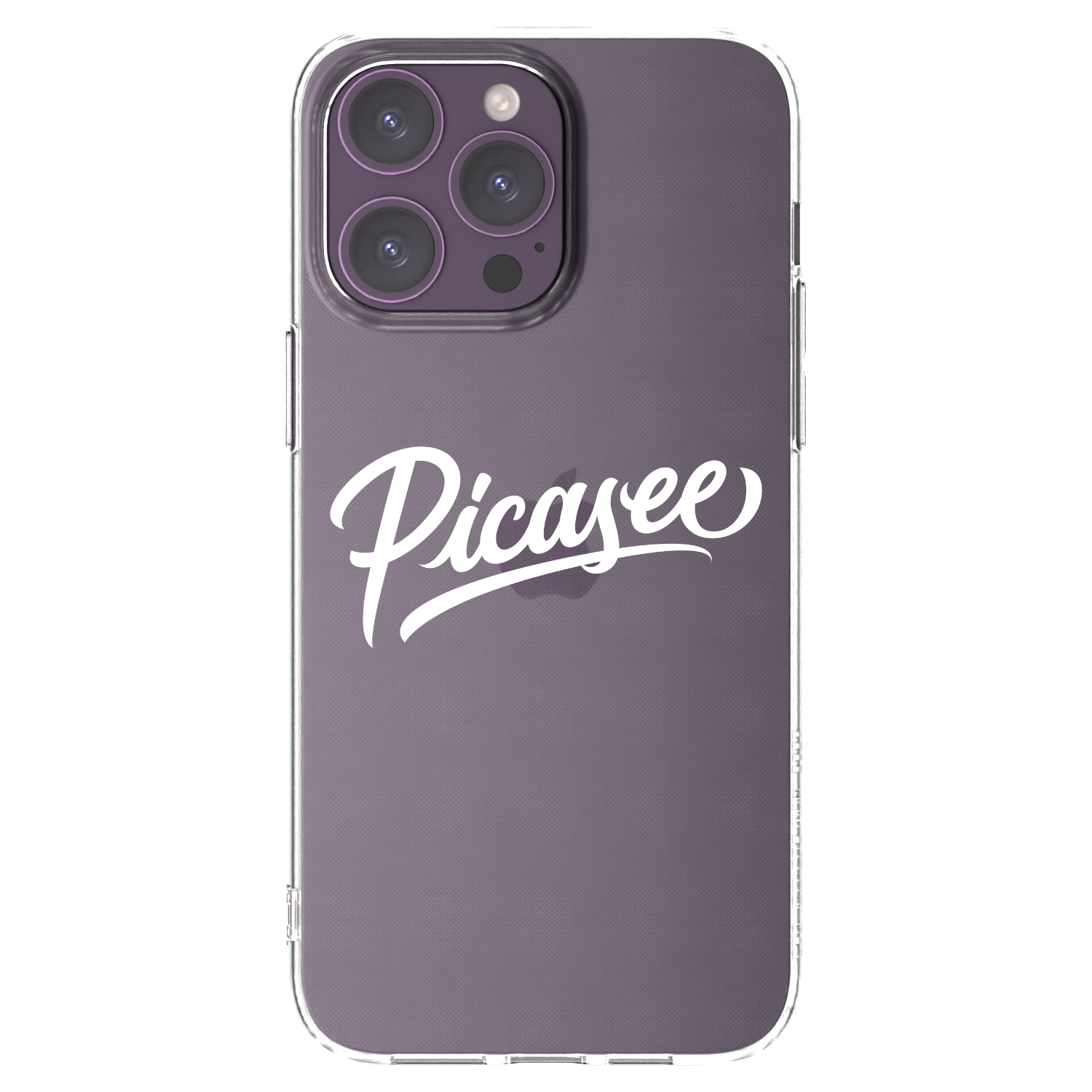 Picasee silikonski prozorni ovitek za Apple iPhone 14 Pro Max - Picasee - old logo - white