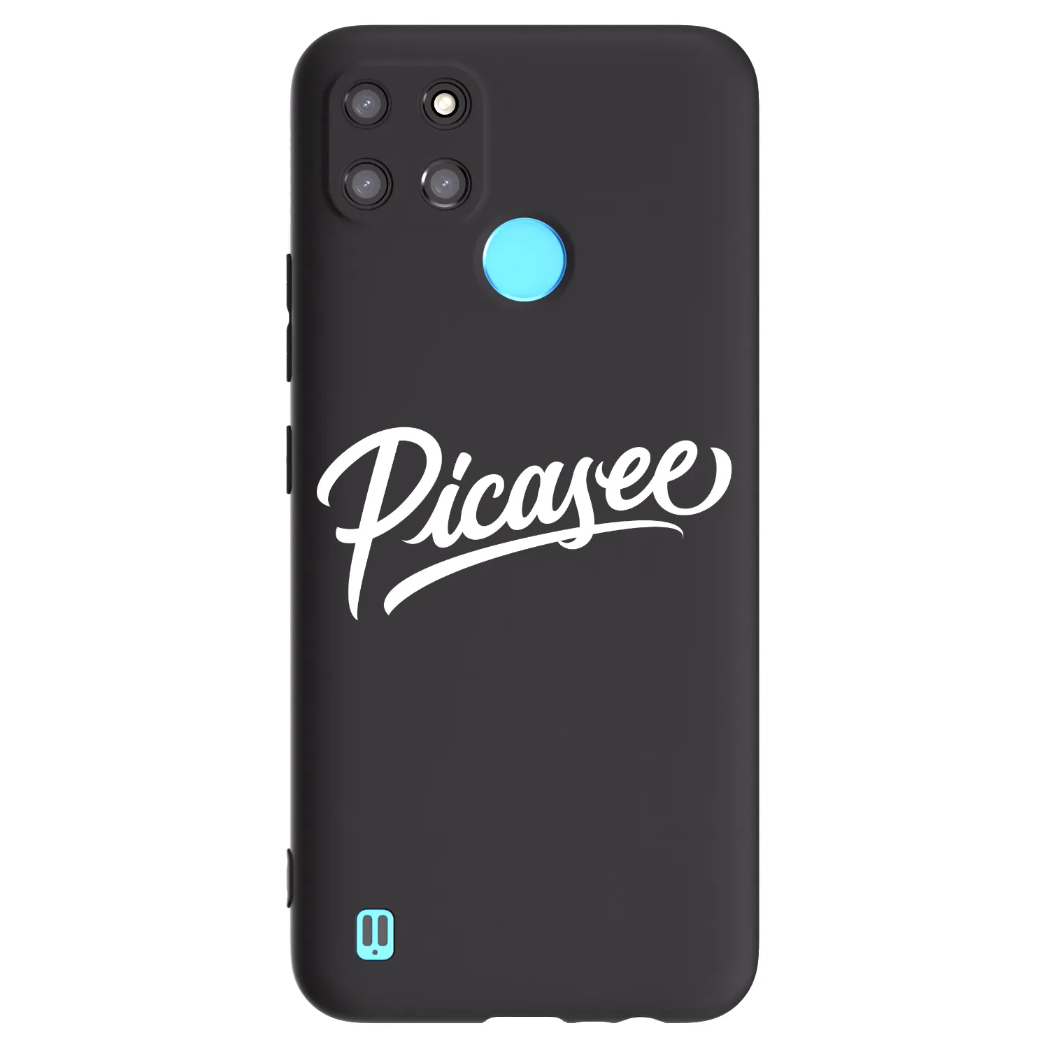 Picasee silikonski črni ovitek za Realme C21Y - Picasee - old logo - white