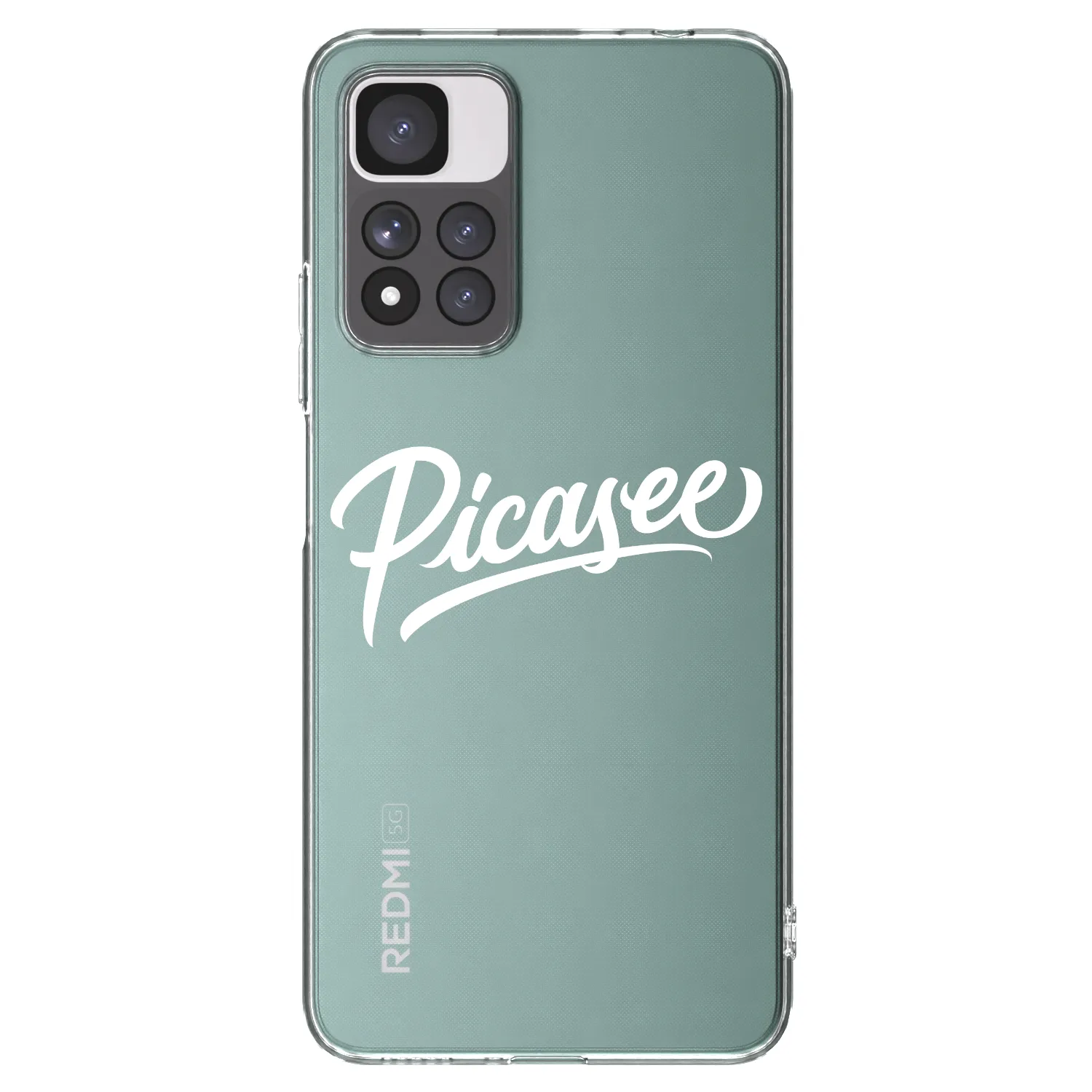 Picasee silikonski prozorni ovitek za Xiaomi Redmi Note 11 Pro+ 5G - Picasee - old logo - white