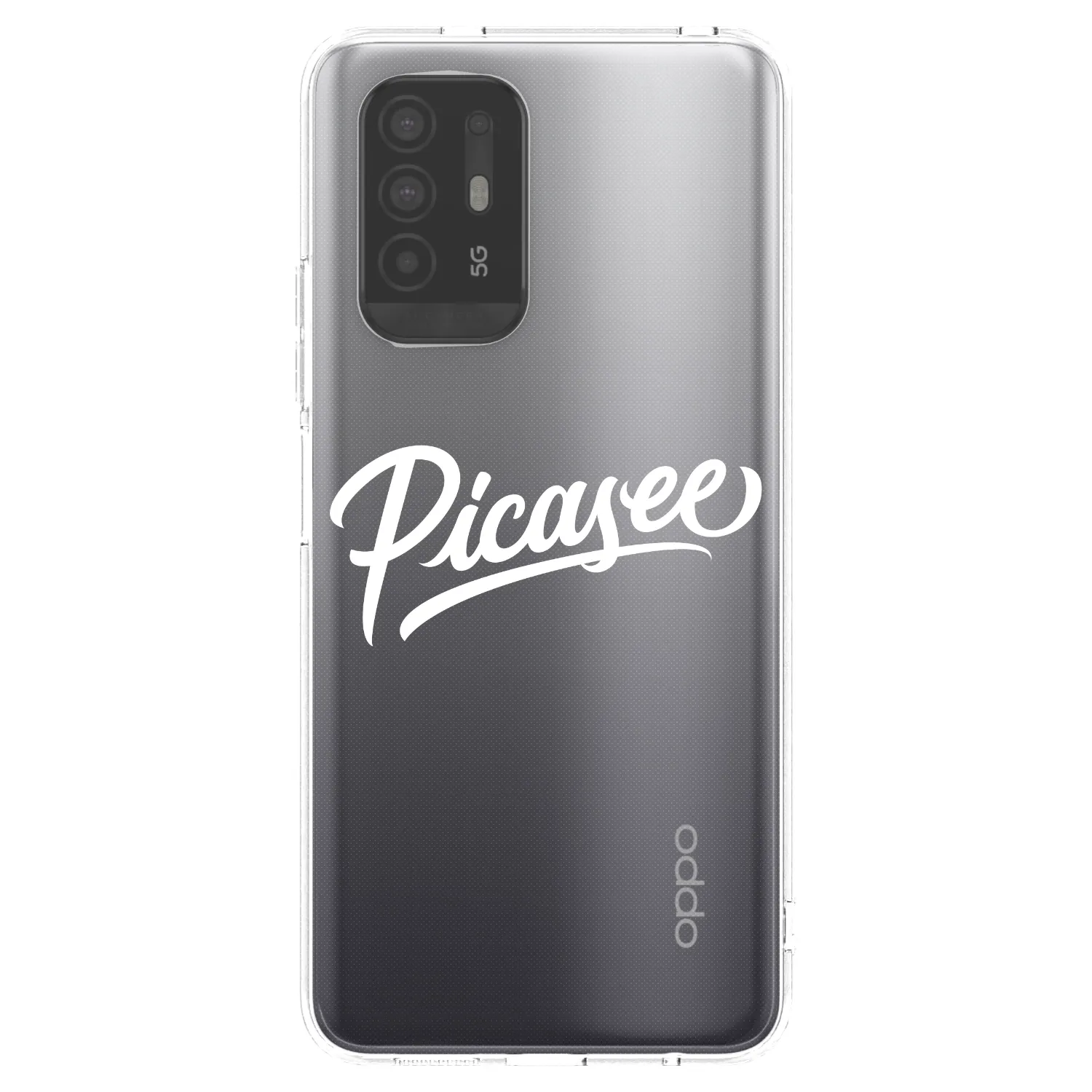 Picasee silikonski prozorni ovitek za OPPO A94 5G - Picasee - old logo - white
