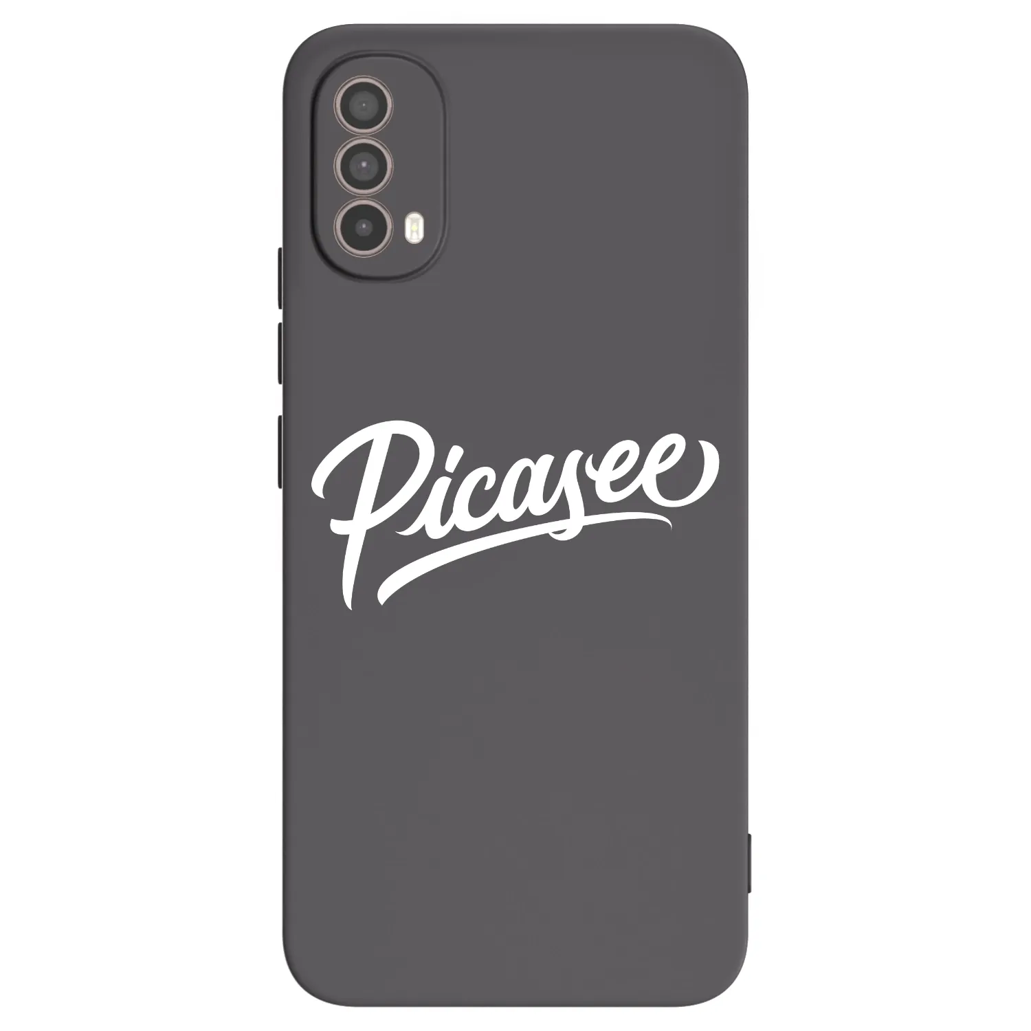 Picasee silikonski črni ovitek za Motorola Moto E40 - Picasee - old logo - white