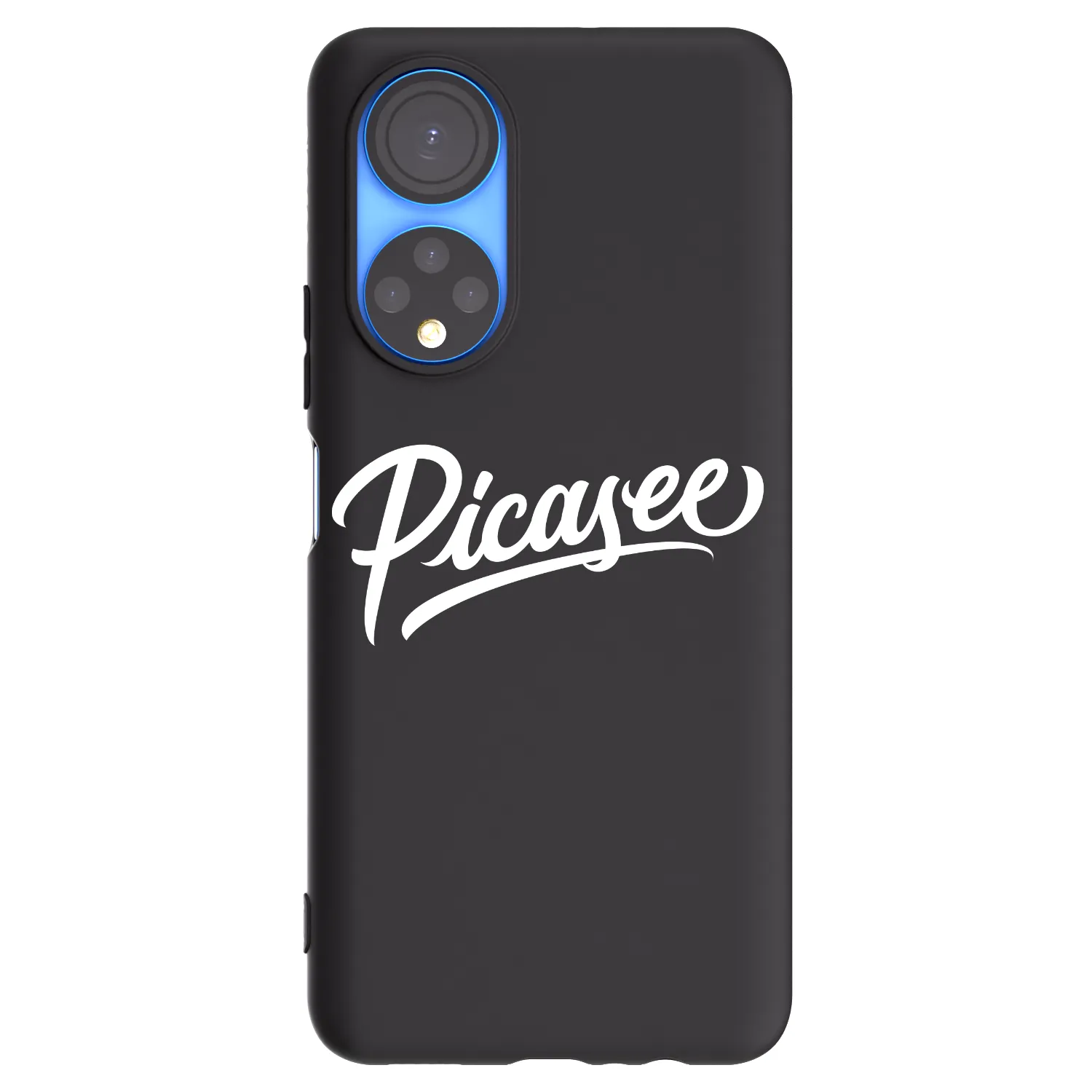 Picasee silikonski črni ovitek za Honor X7 - Picasee - old logo - white
